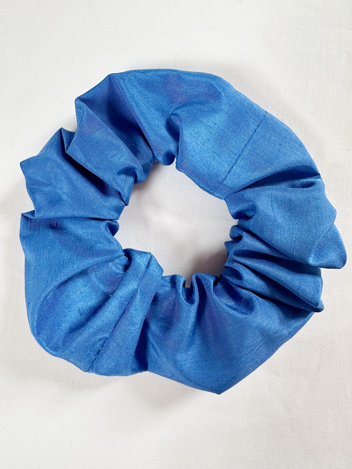 OG Scrunchie in Cobalt blue taffeta silk