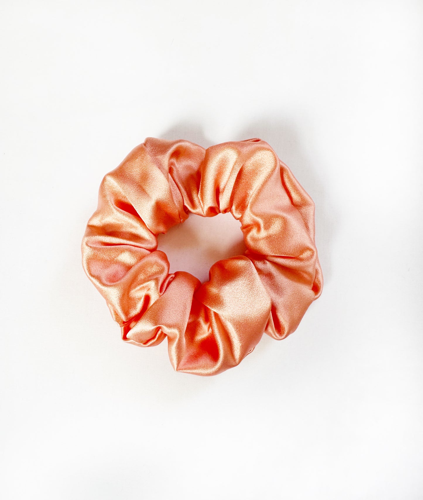 OG Scrunchie in Peach satin