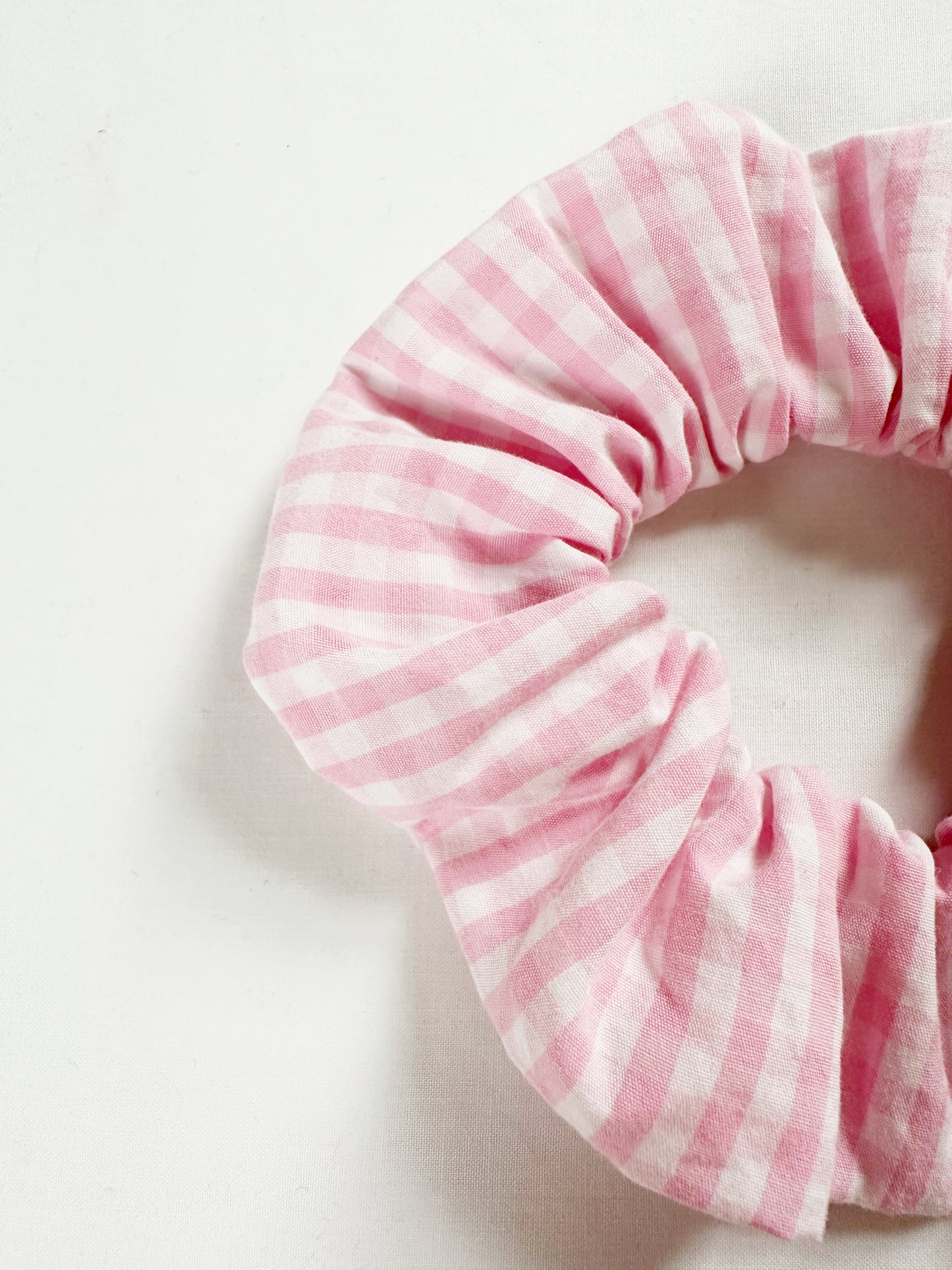 OG scrunche in pink gingham