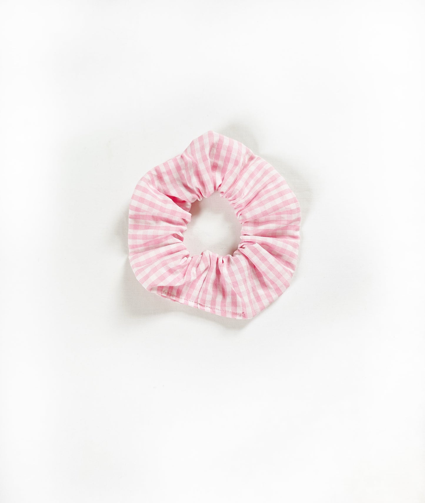 OG scrunche in pink gingham