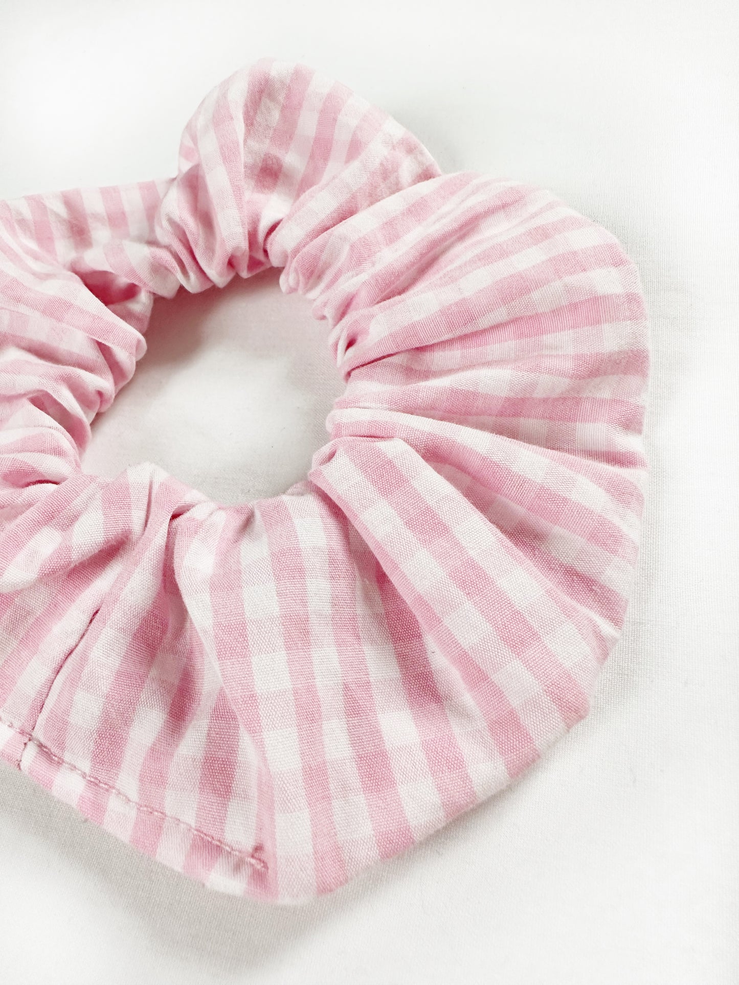 OG scrunche in pink gingham