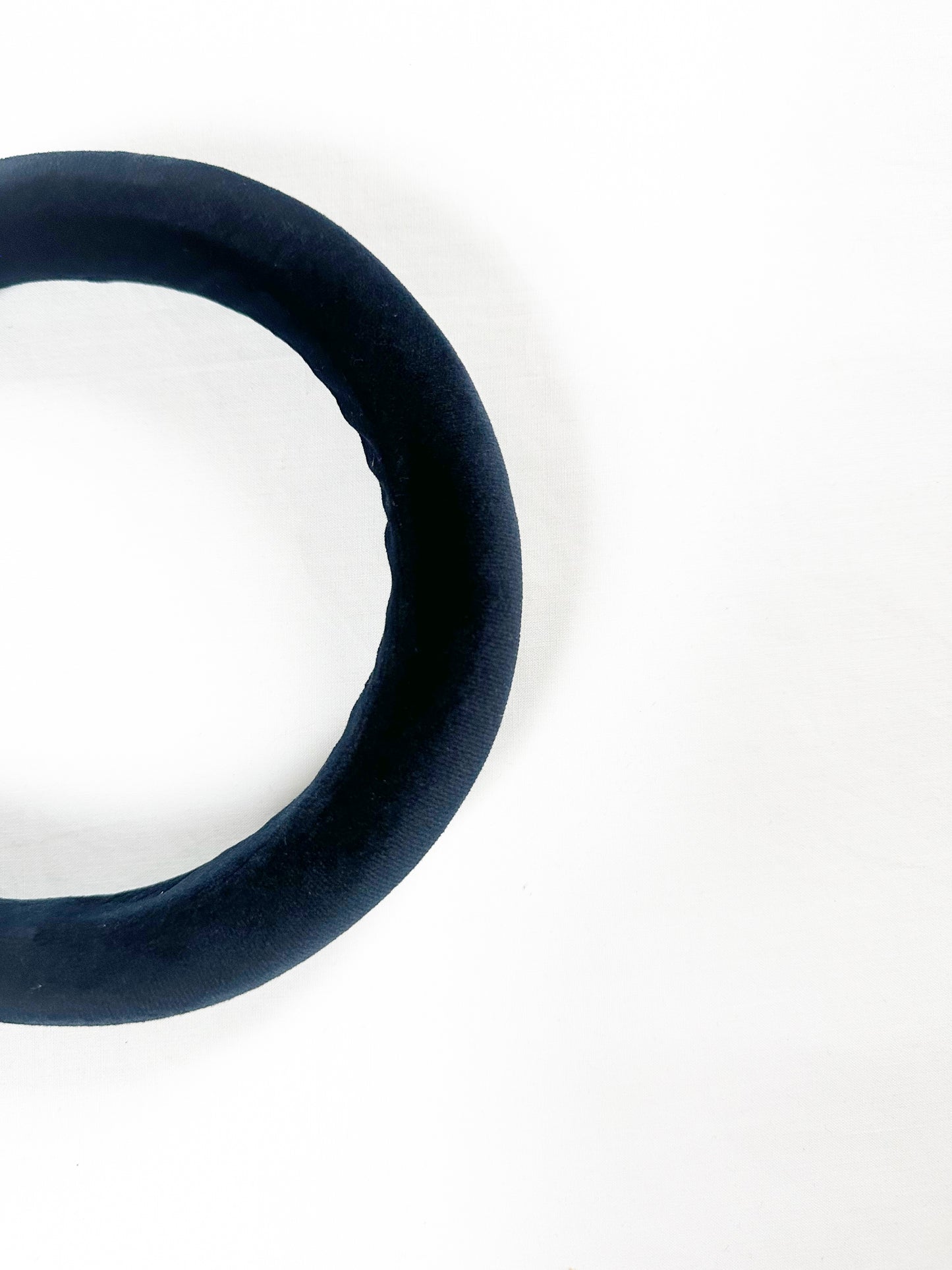 Padded Headband in midnight blue velvet