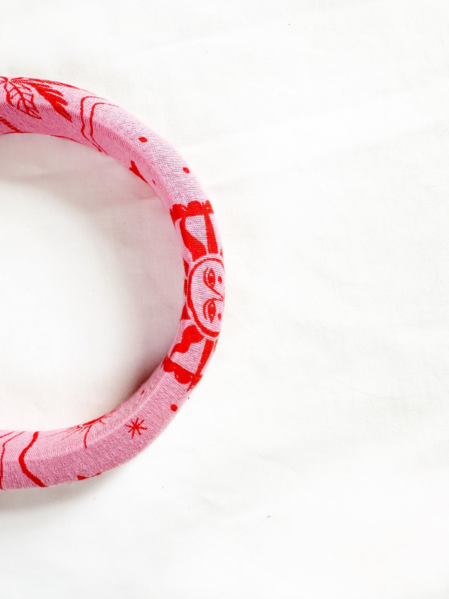 Classic Headband in pink & red