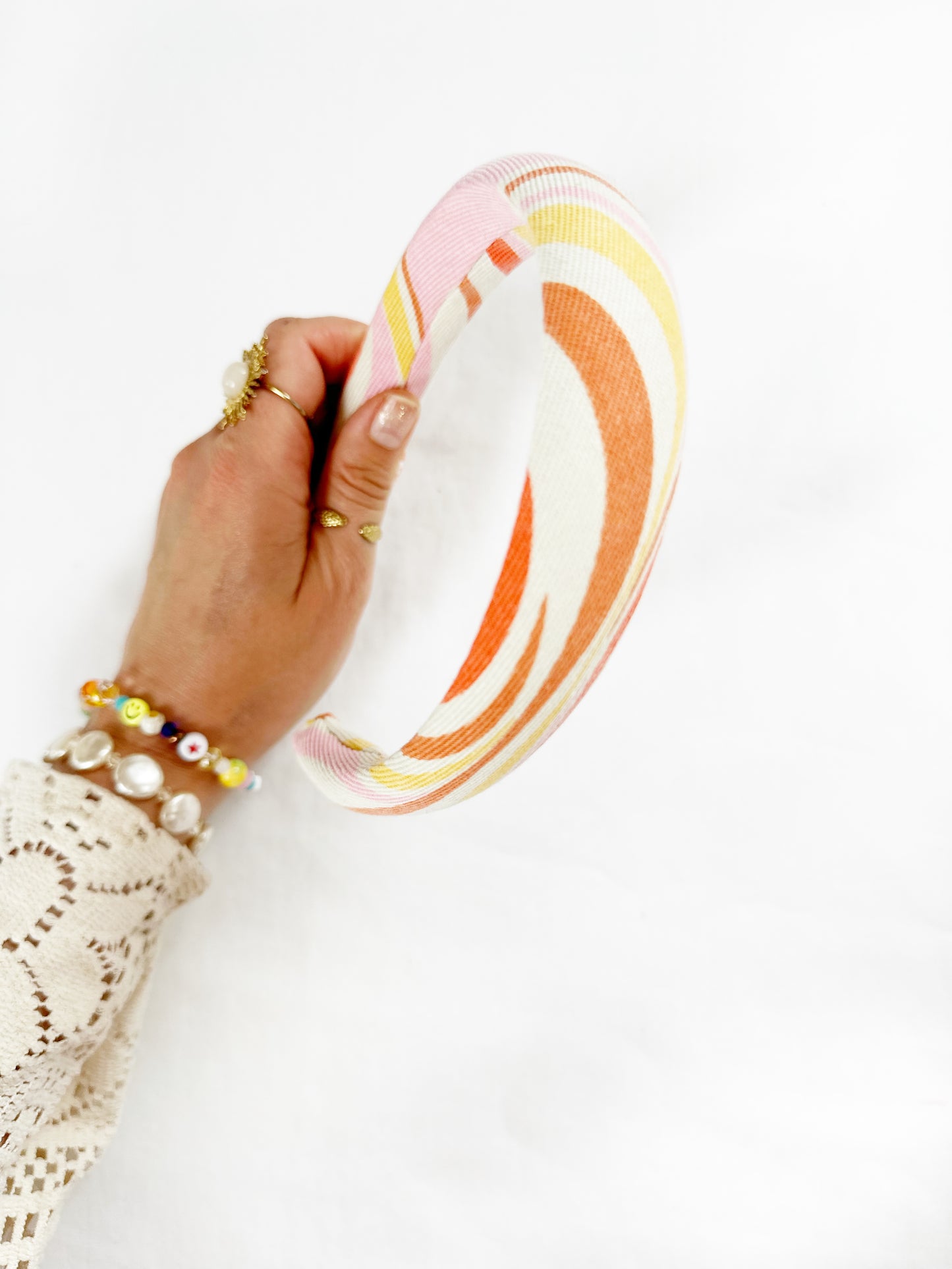 Classic Headband in wavy print