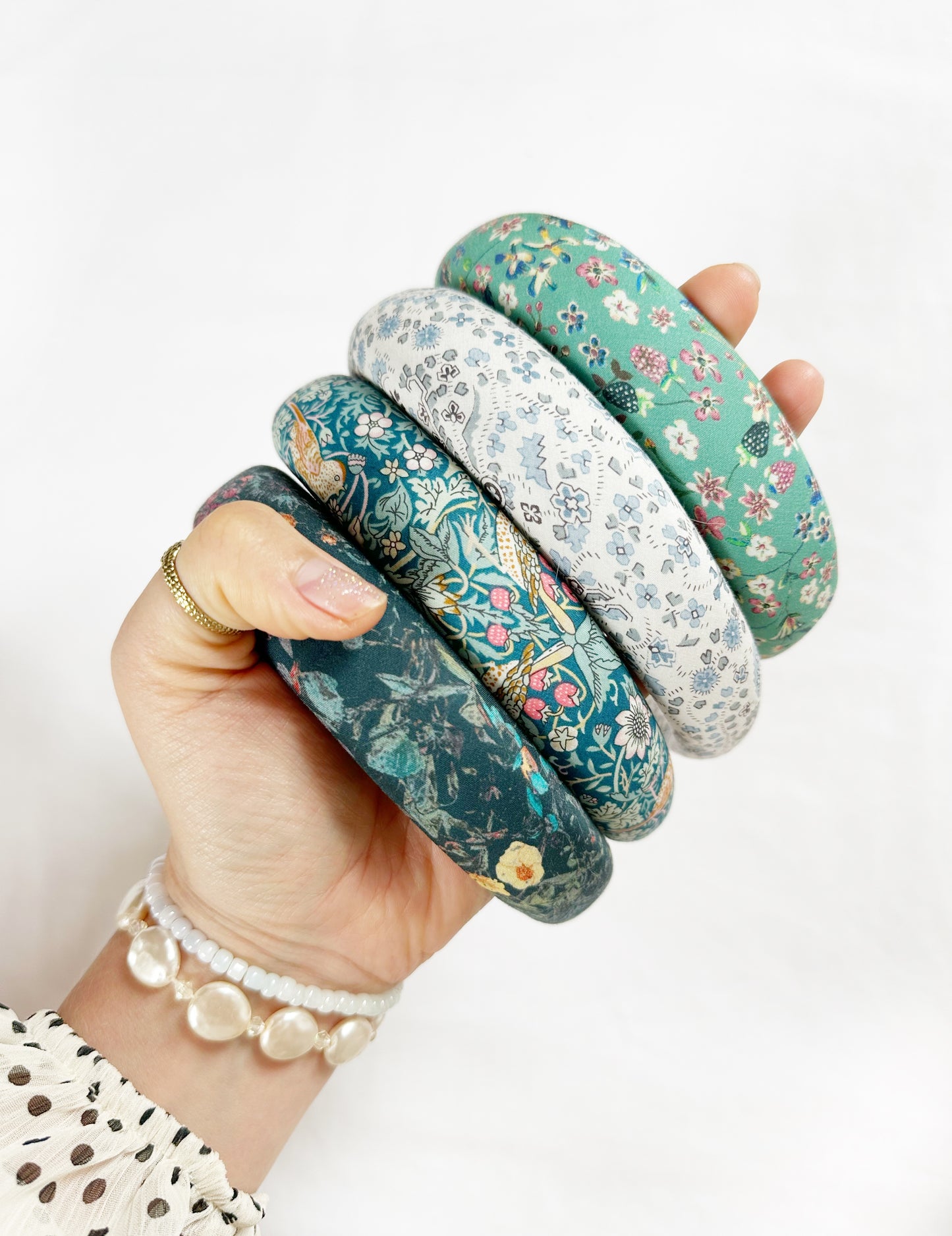 Liberty Classic Headband in blue paisley