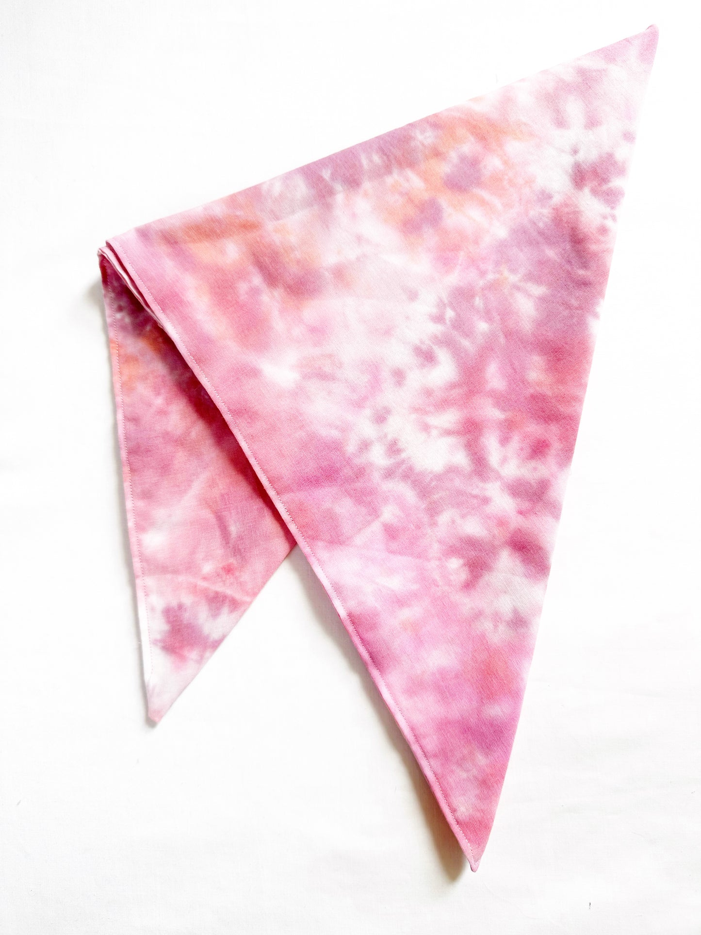 Bandana & neck scarf in pink tie dye