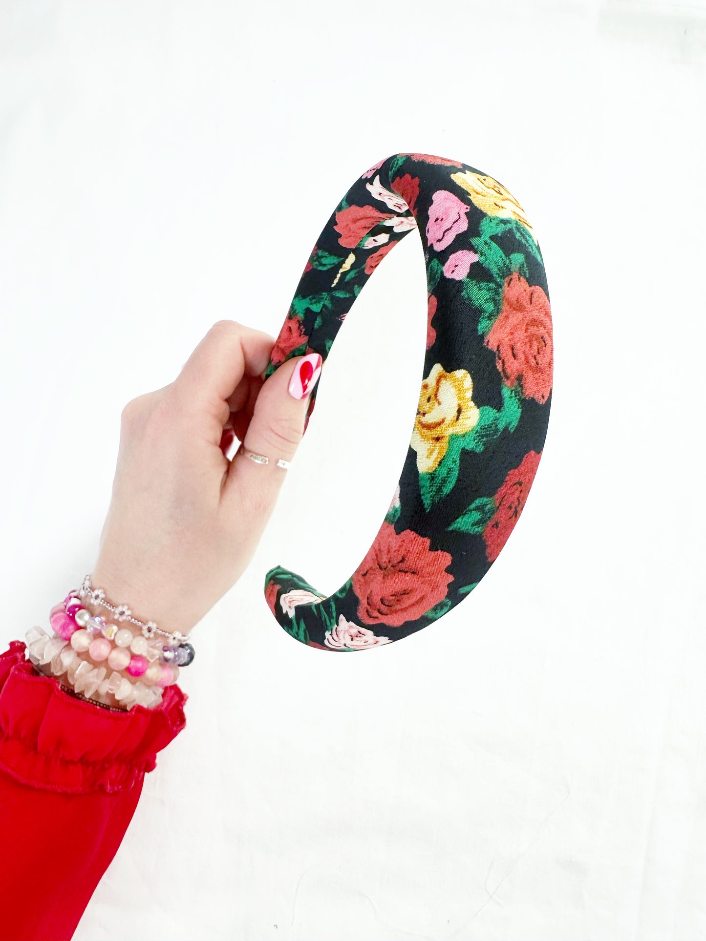 Classic Headband in rose print