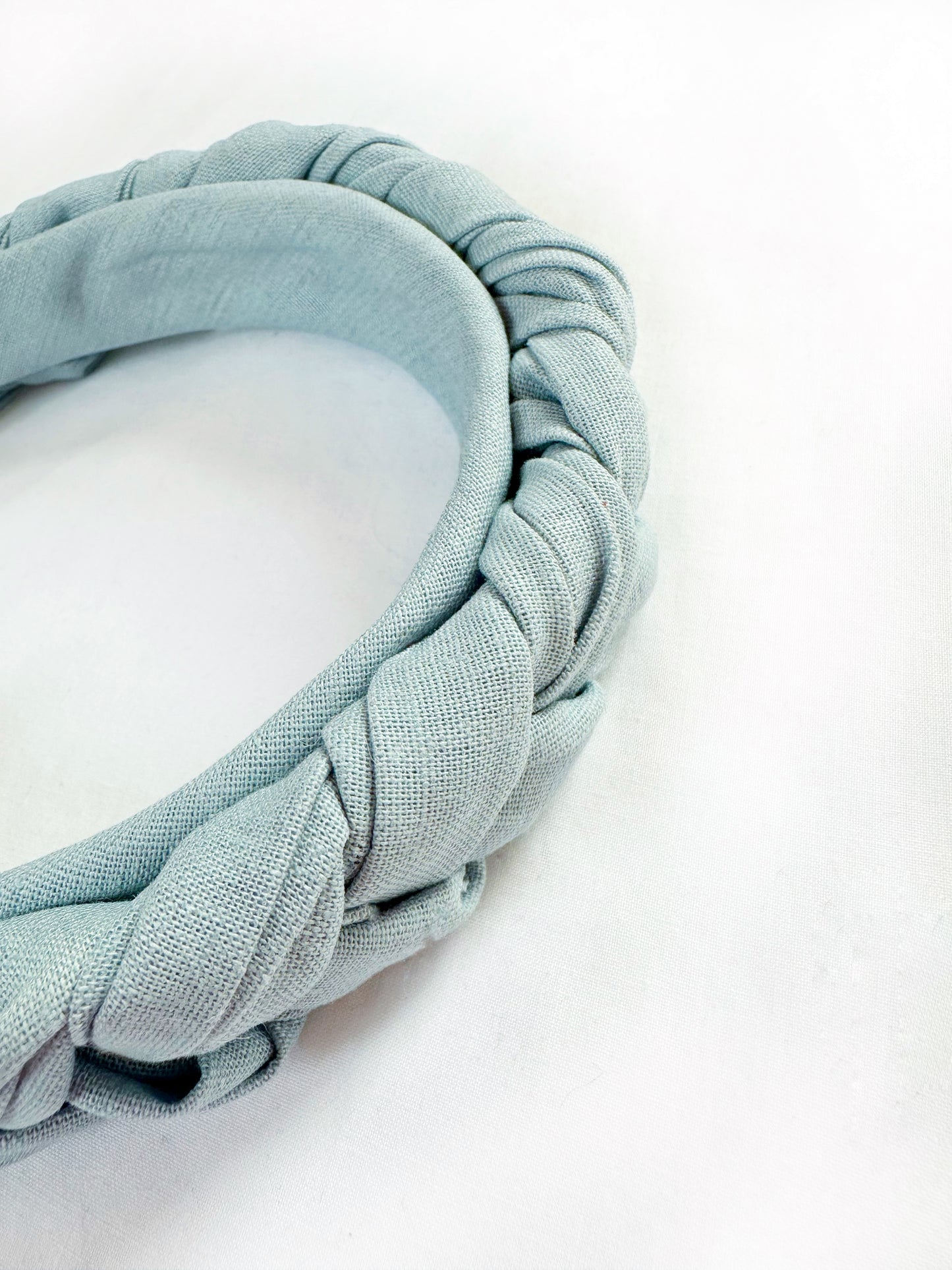 Plaited Headband in vintage blue