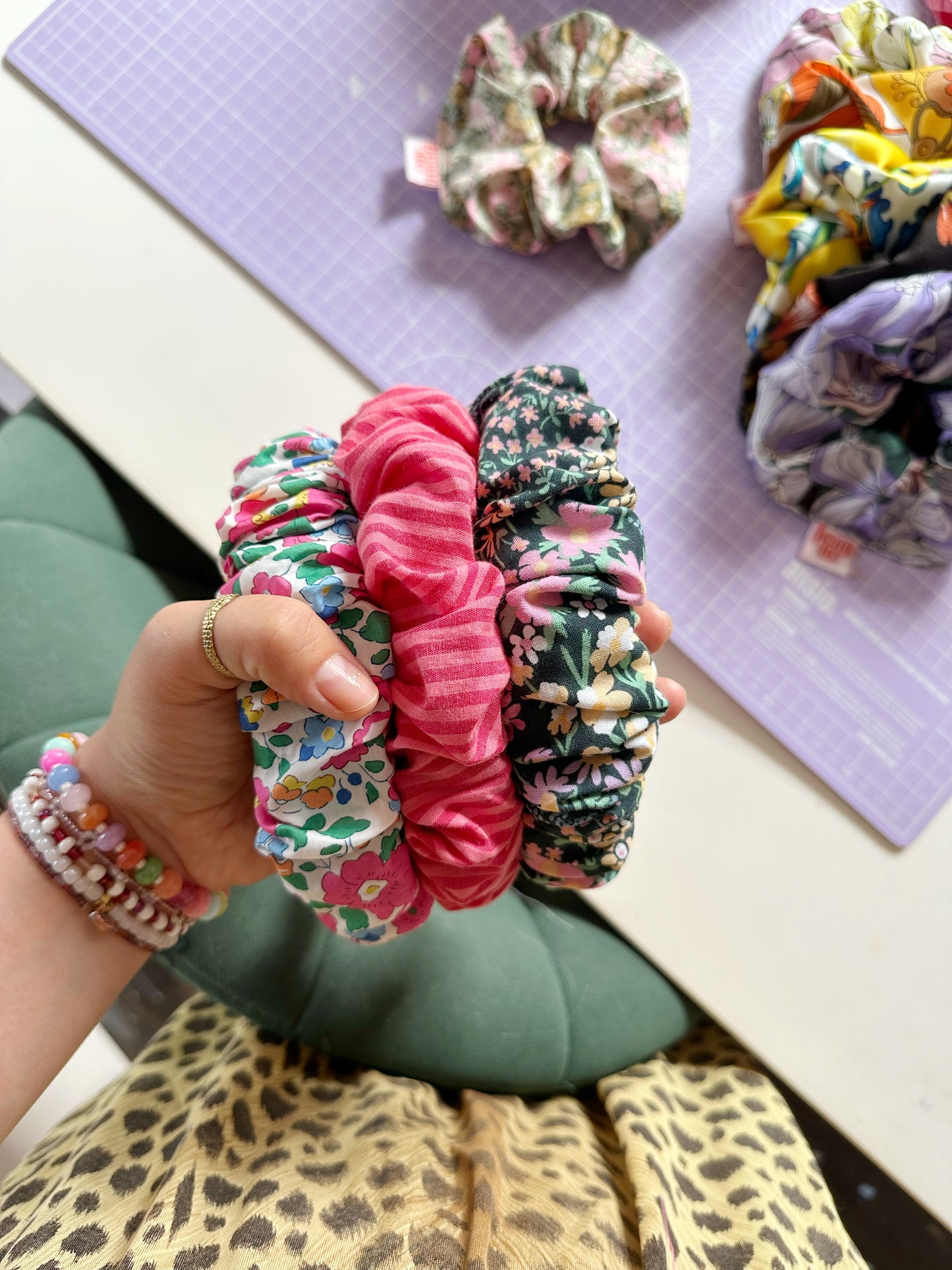 Ruffle Headband in Isobel floral
