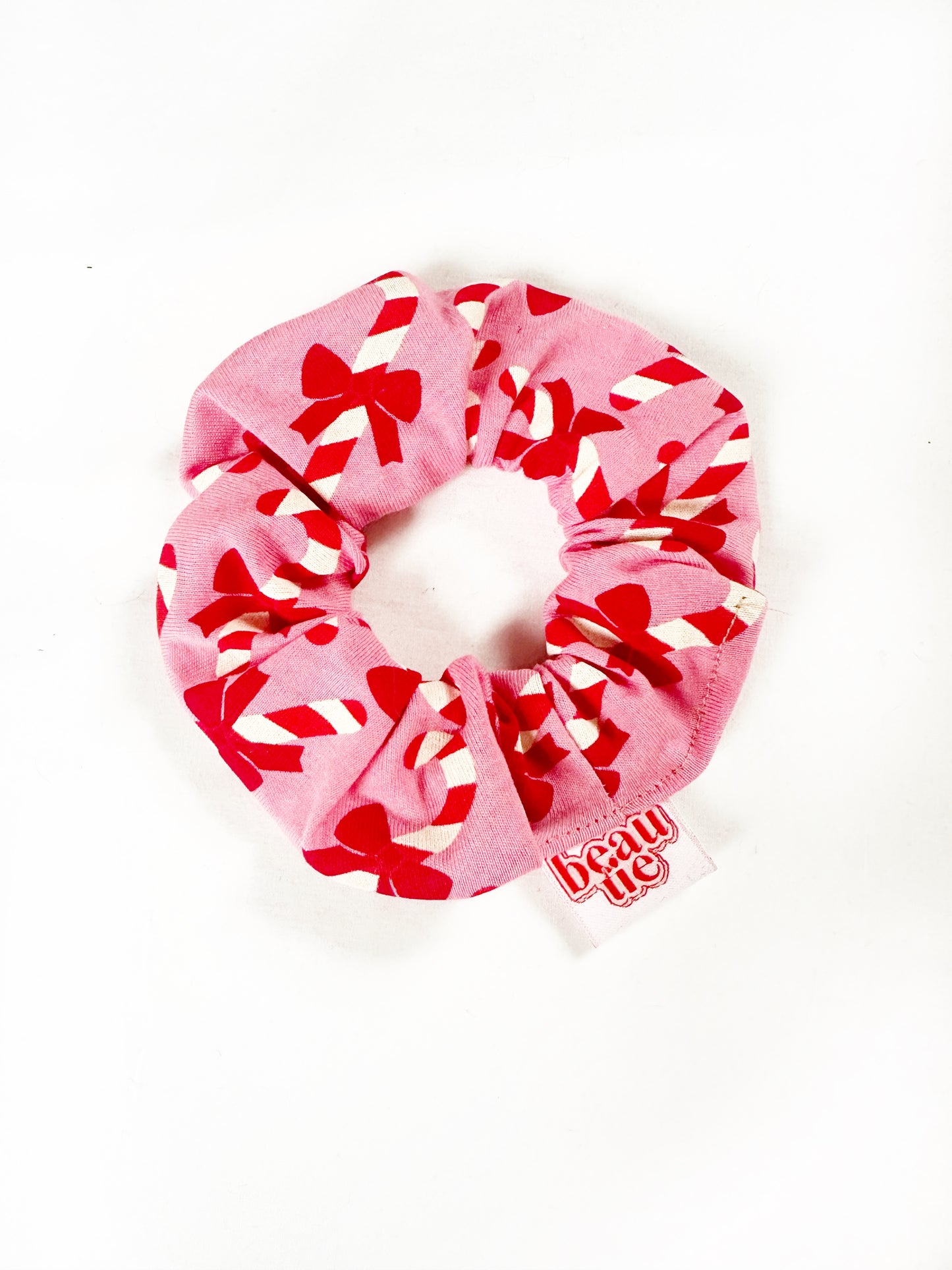 Mini scrunchie in candy cane