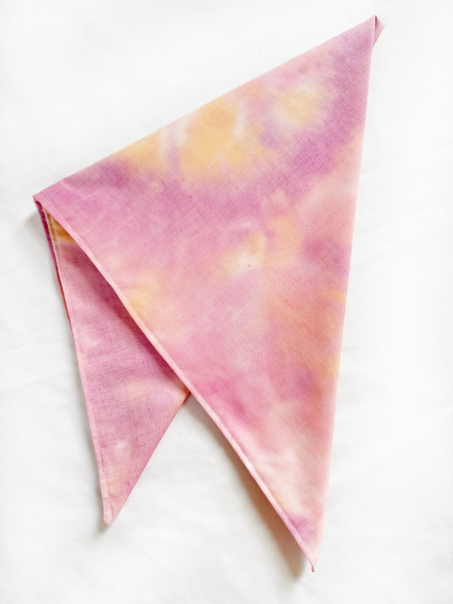 Bandana & neck scarf in sunset tie dye
