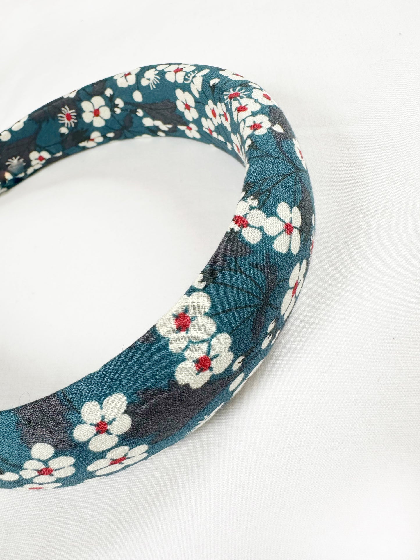 Liberty Classic Headband in Red white teal floral