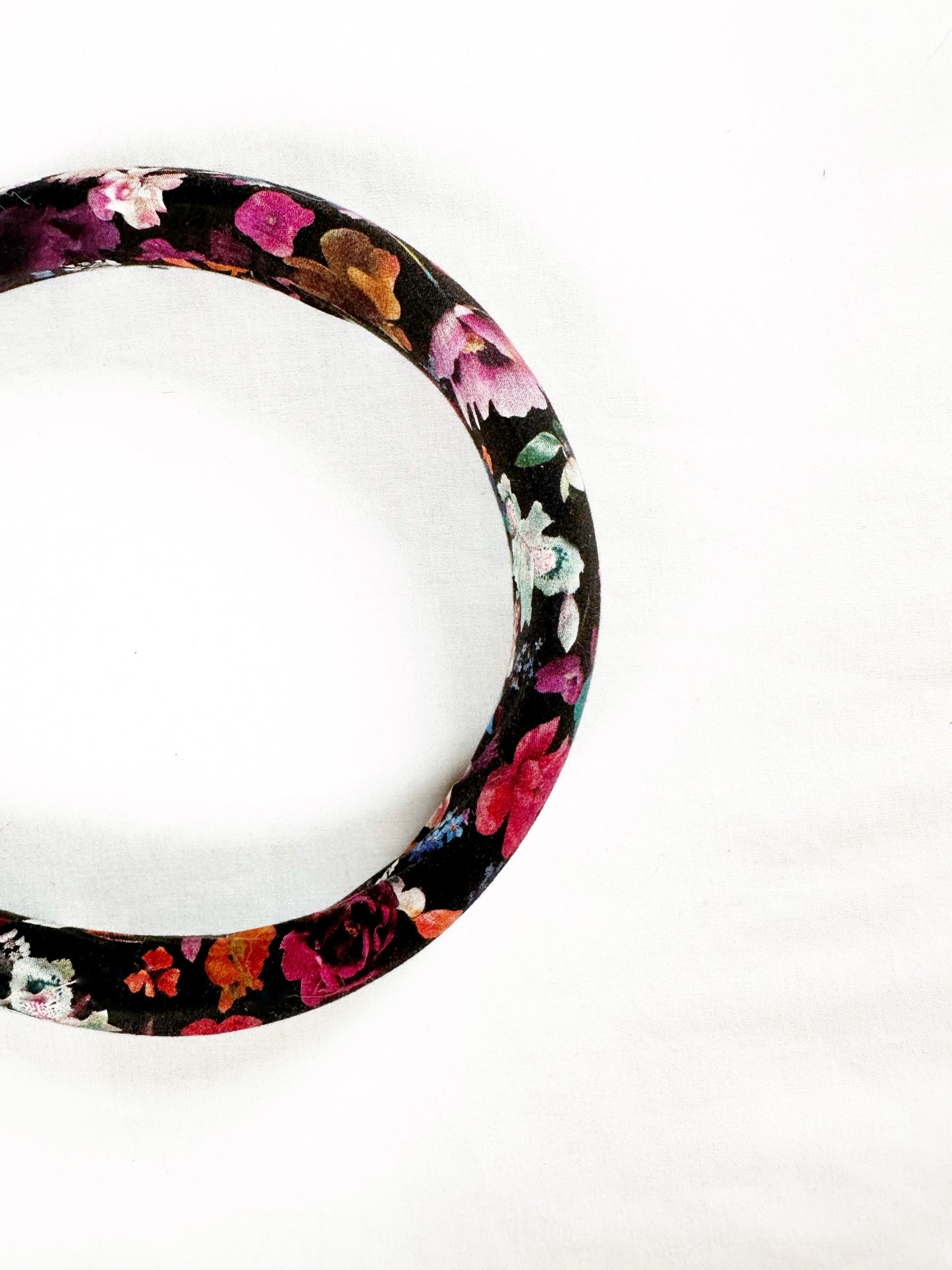 Liberty Classic Headband in brown red floral