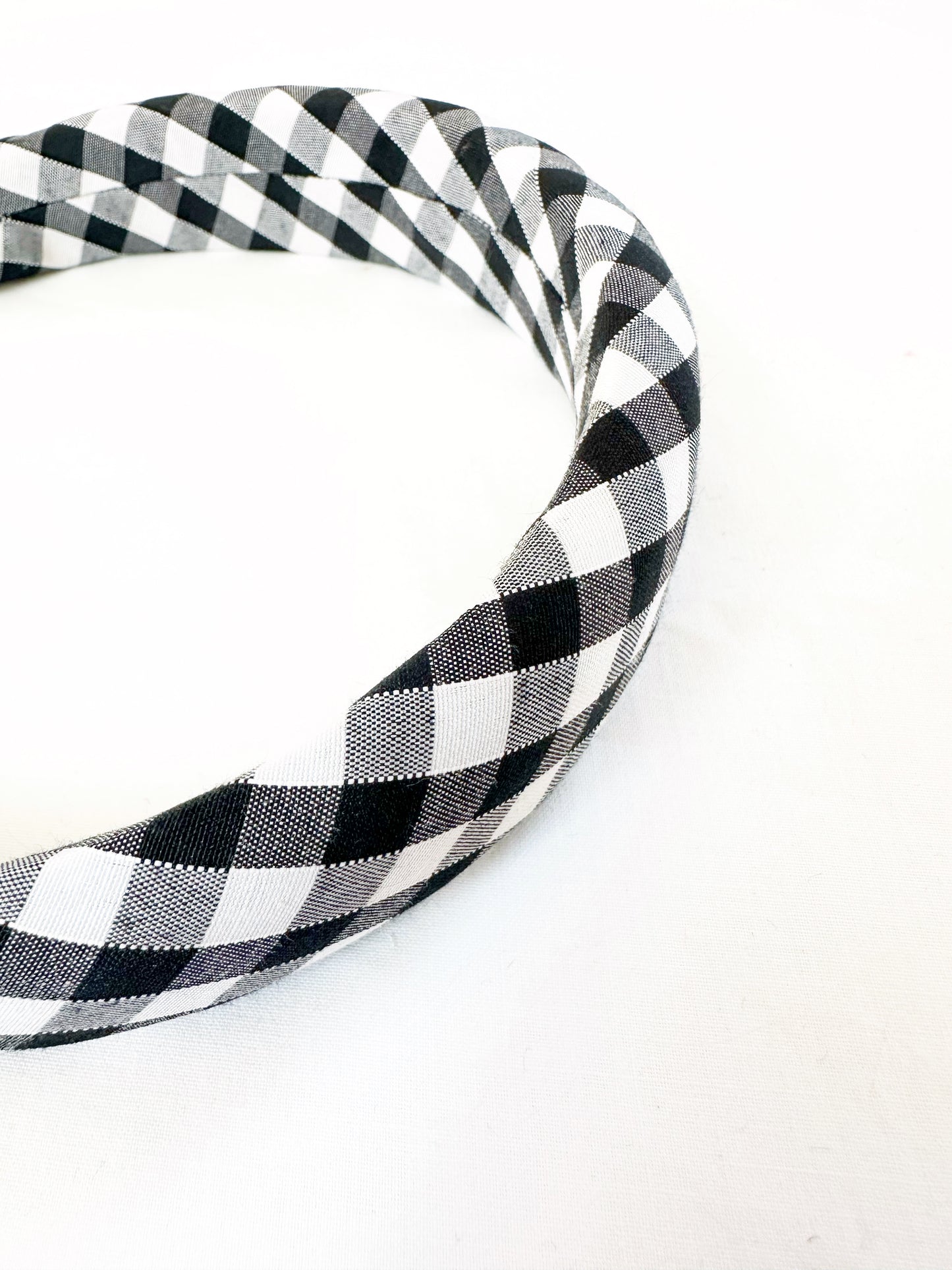 Madison classic Headband in black and white gingham