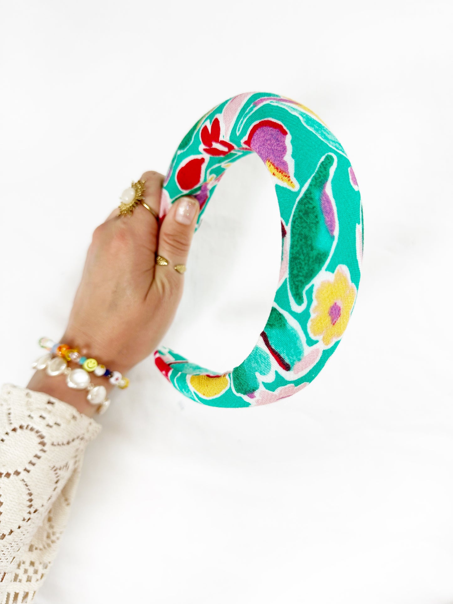 Padded Headband in vibrant floral
