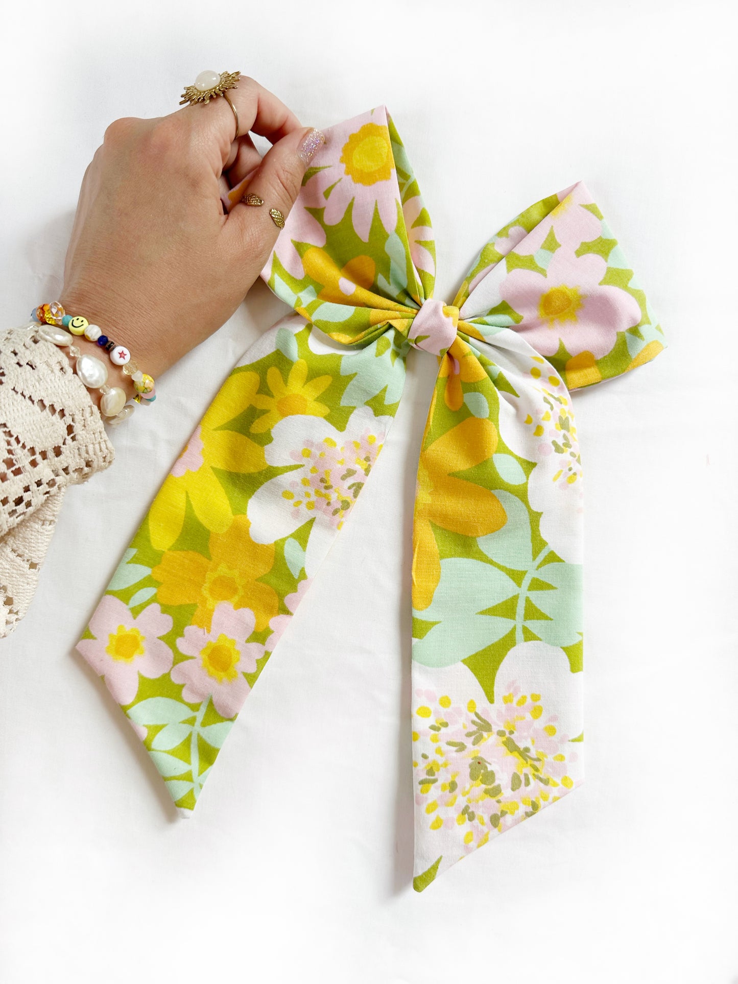 The Power Hair Bow in Flower Power