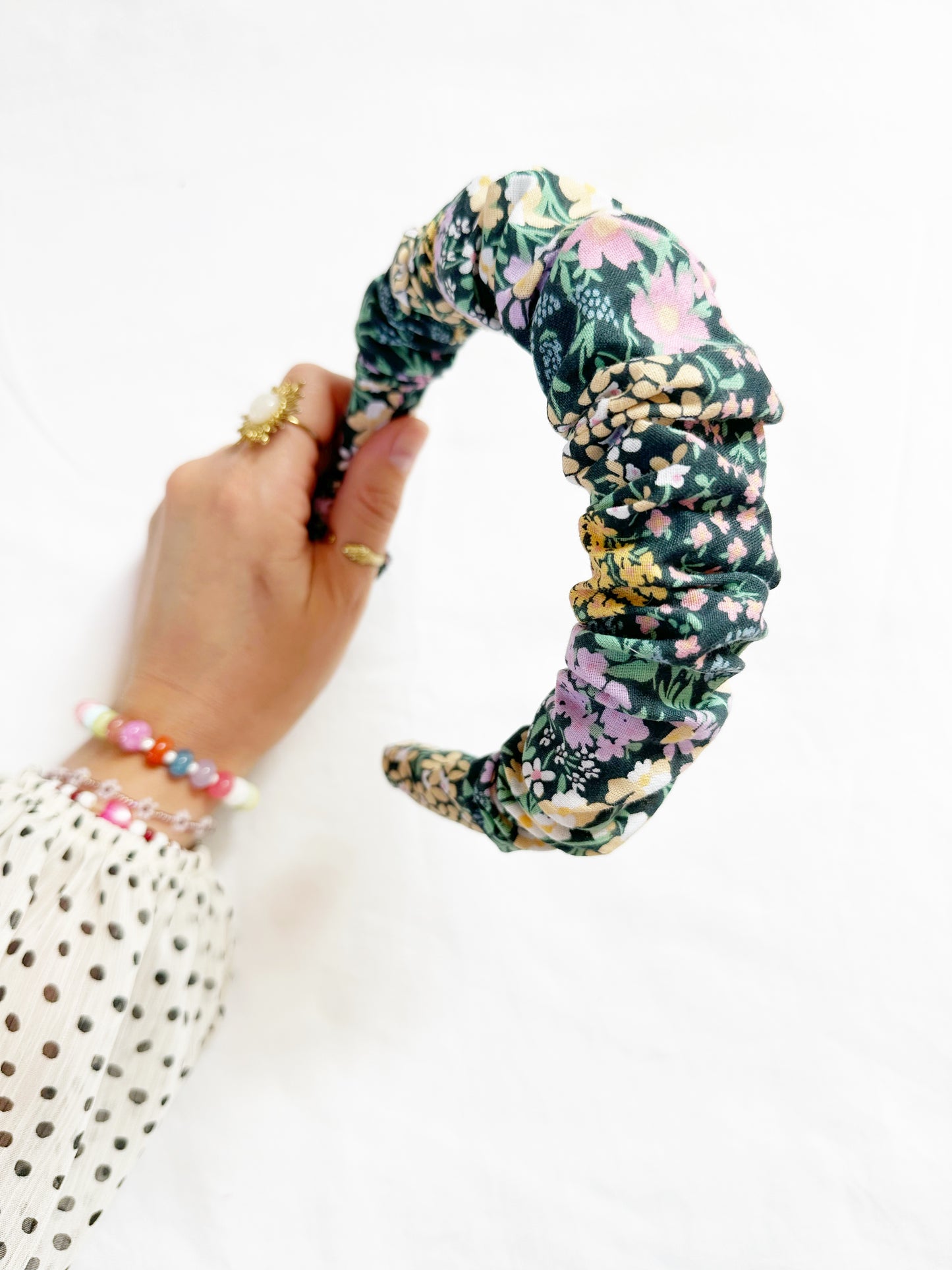 Ruffle Headband in Isobel floral