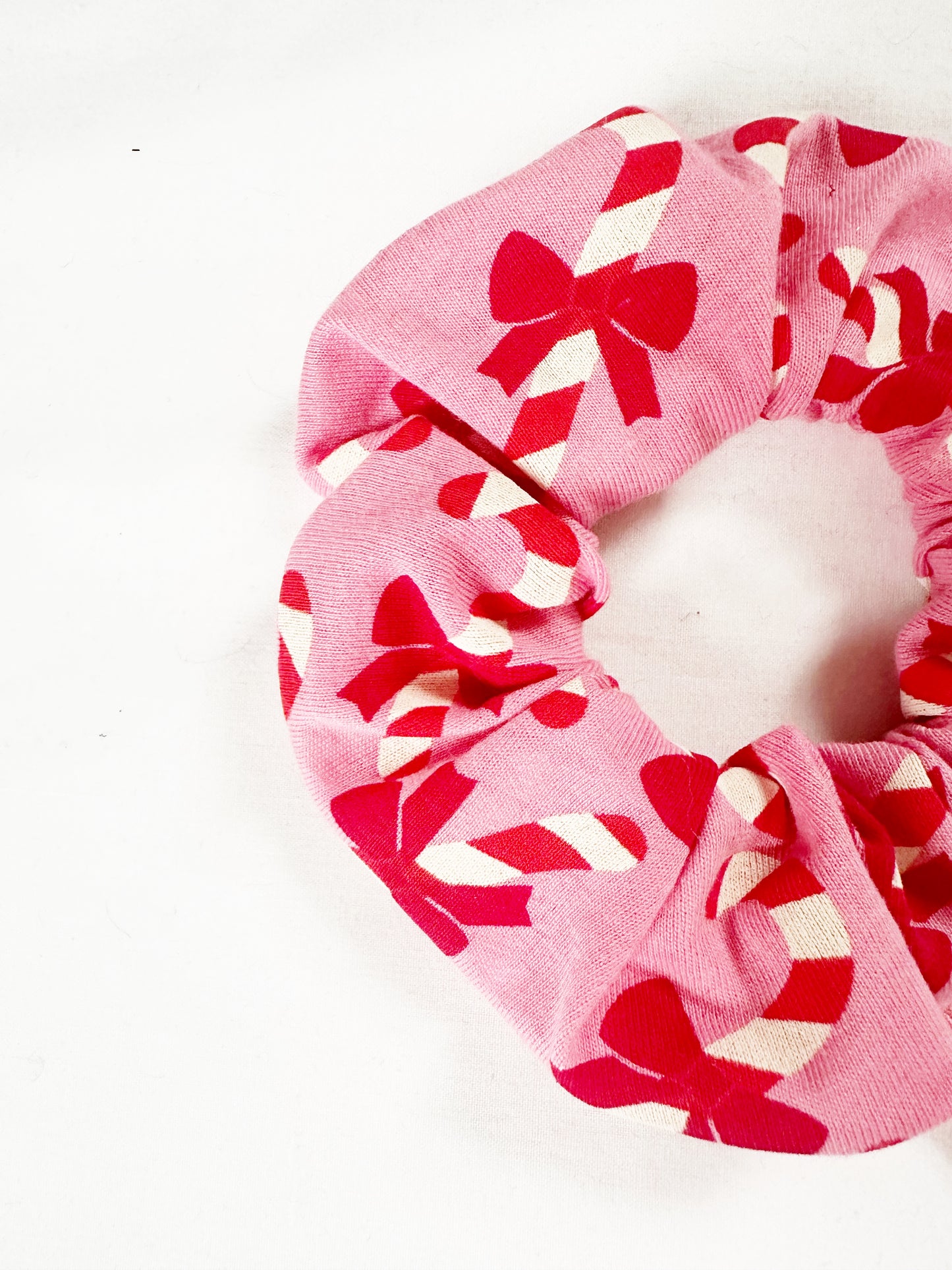 Mini scrunchie in candy cane