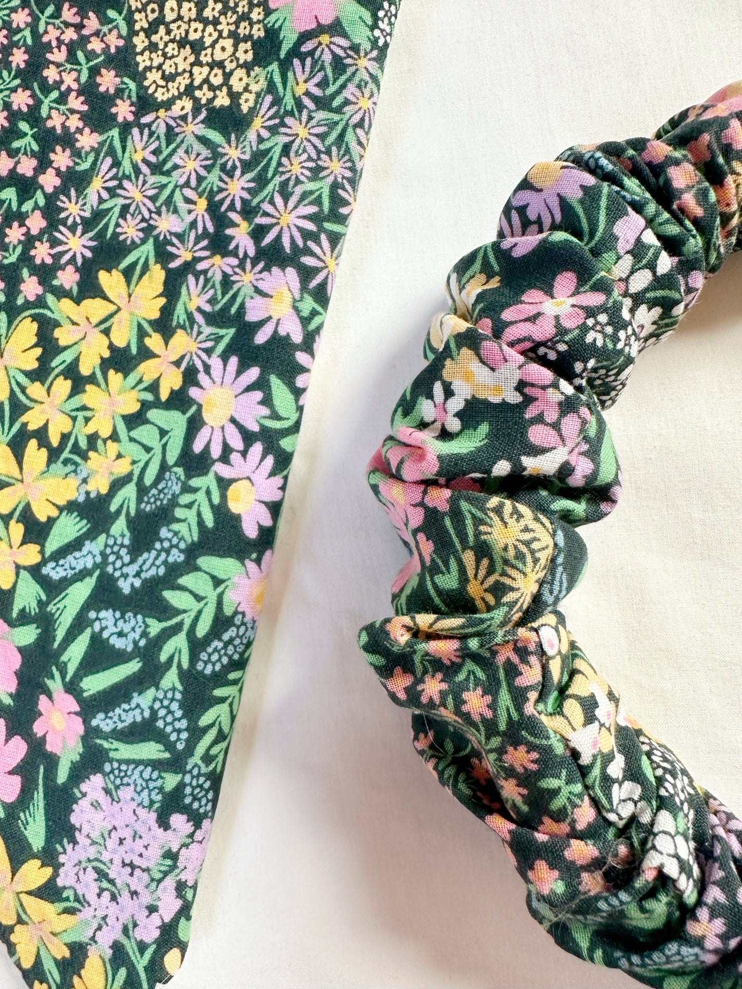 Ruffle Headband in Isobel floral