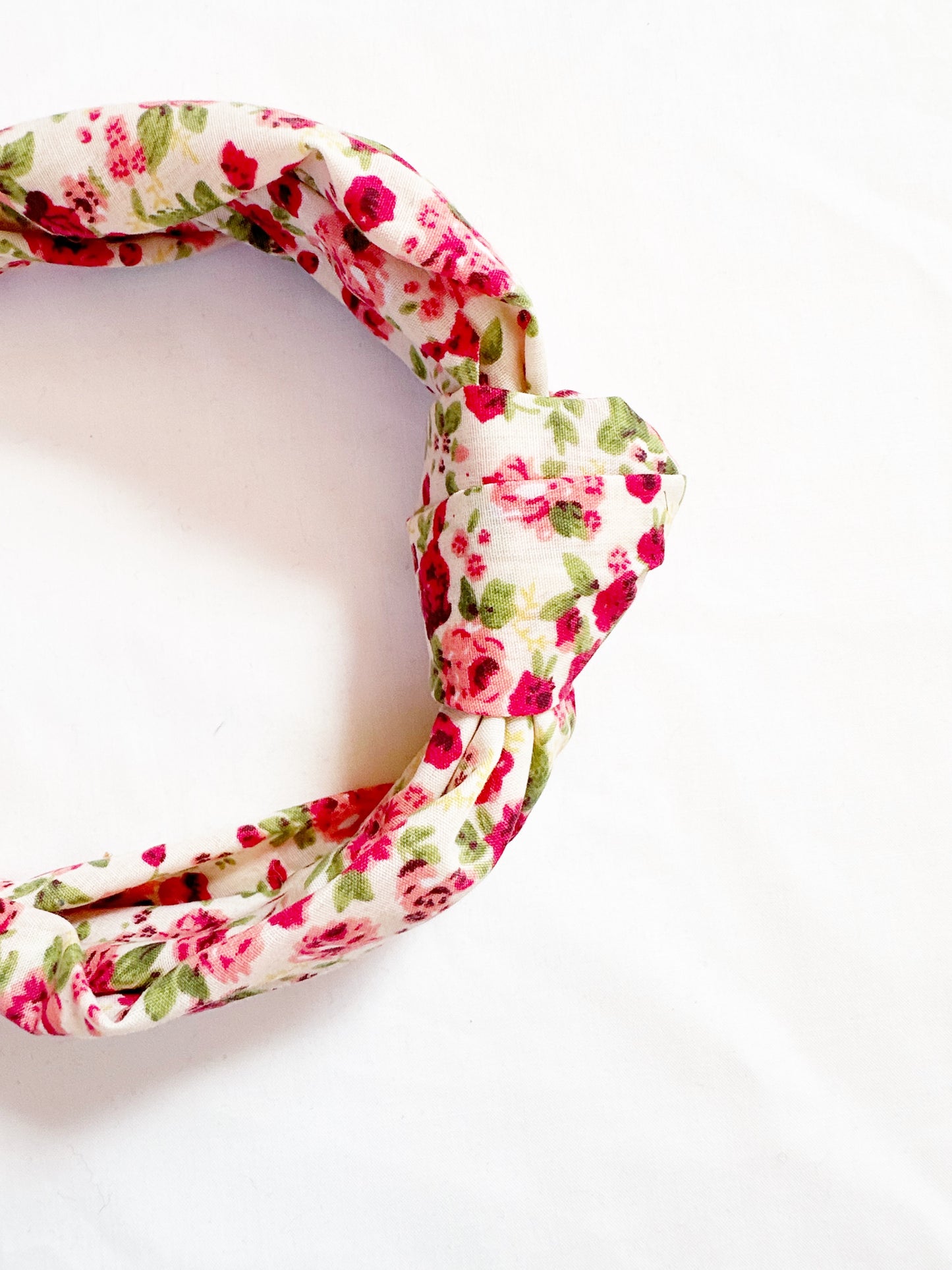 Knotted Headband in rose print