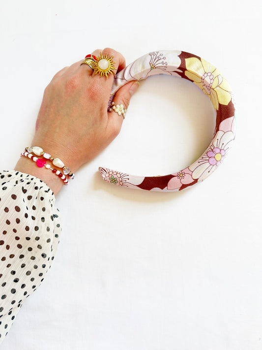Padded Headband in Summer floral