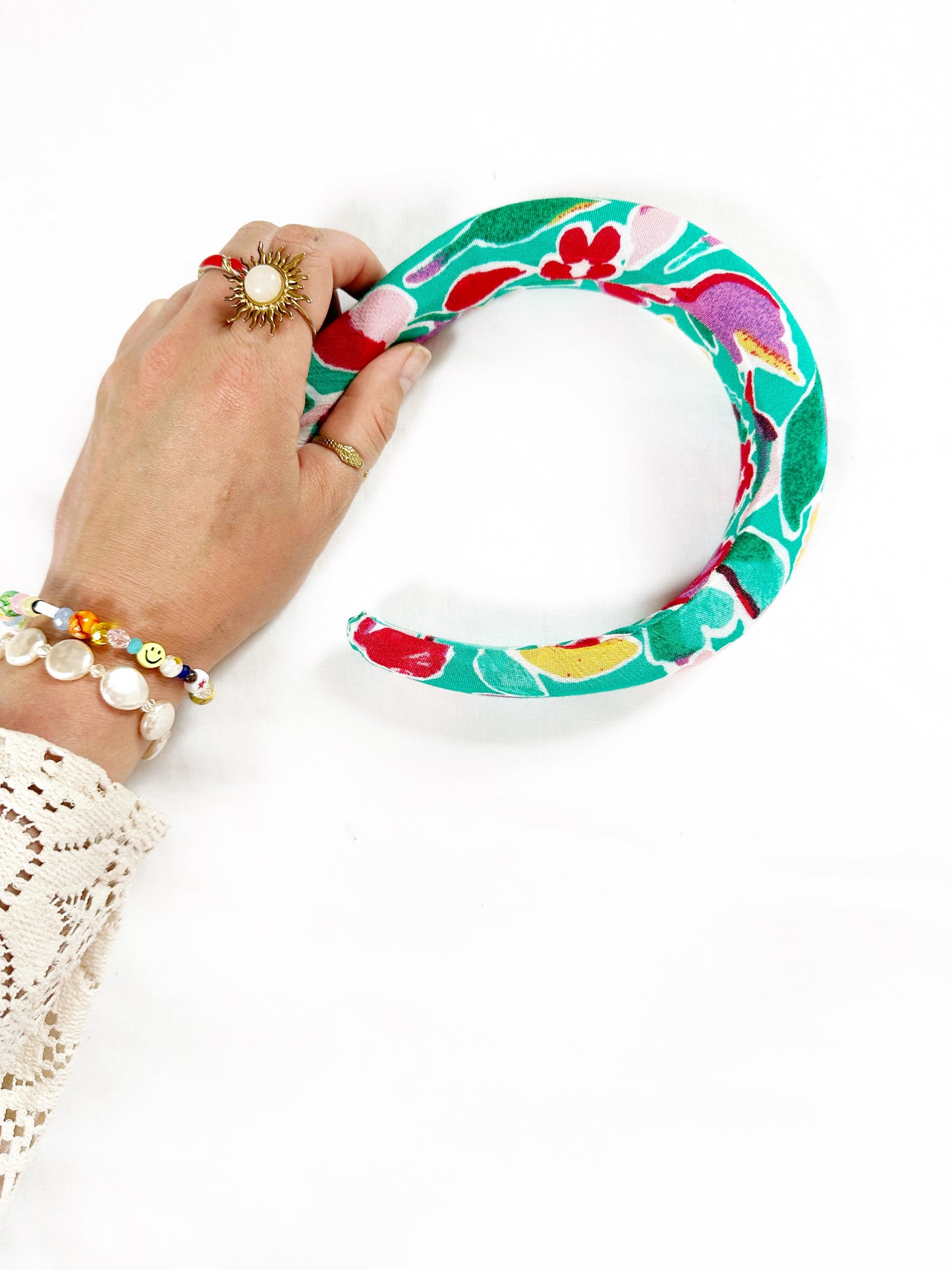 Padded Headband in vibrant floral