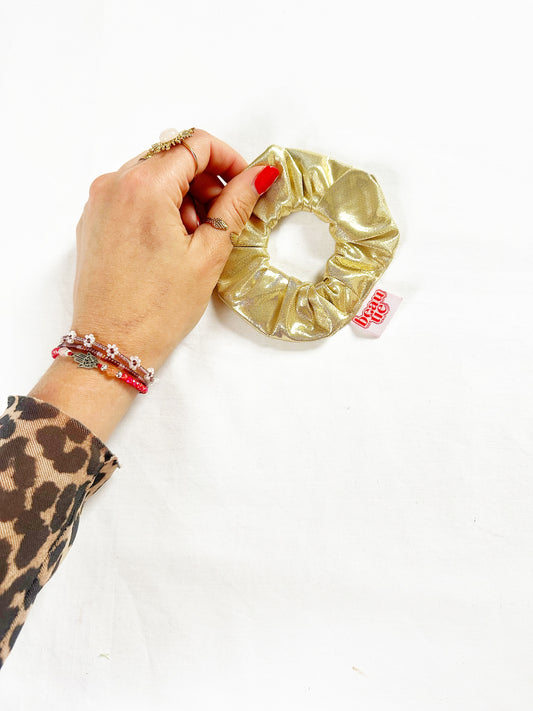 Mini scrunchie in gold