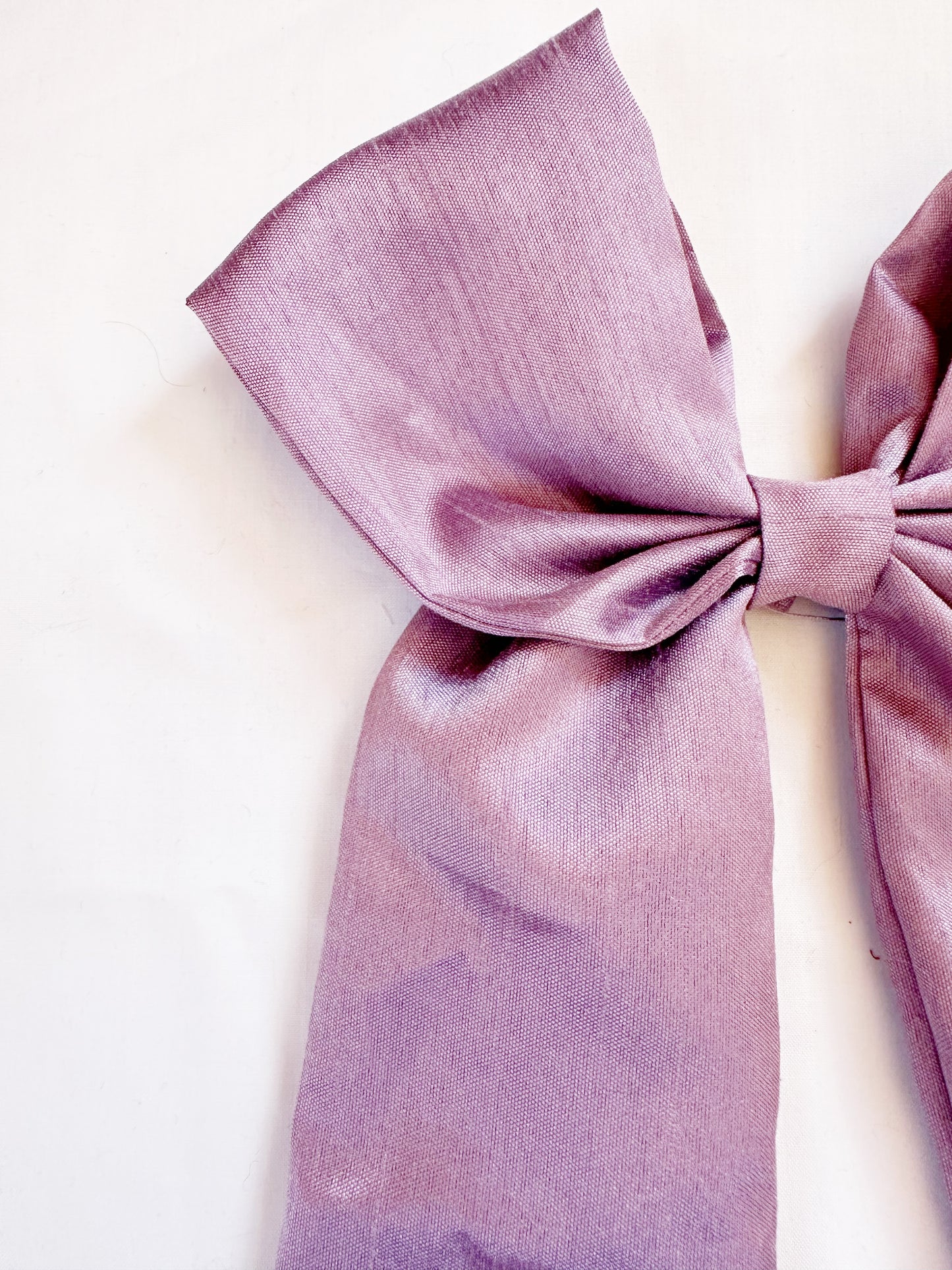 POWER Hair Bow in lilac silk