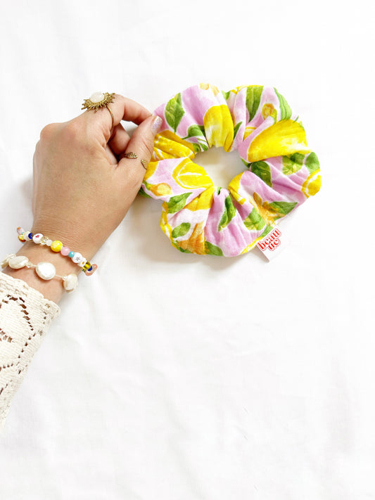 The OG scrunchie in leafy lemon