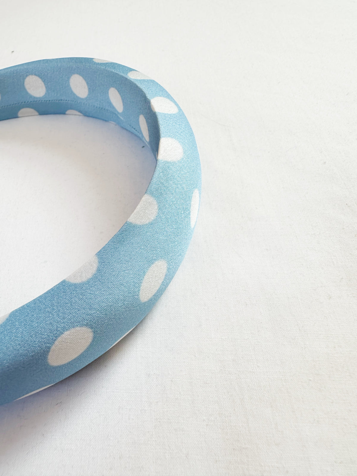 Classic Headband in blue polka dot