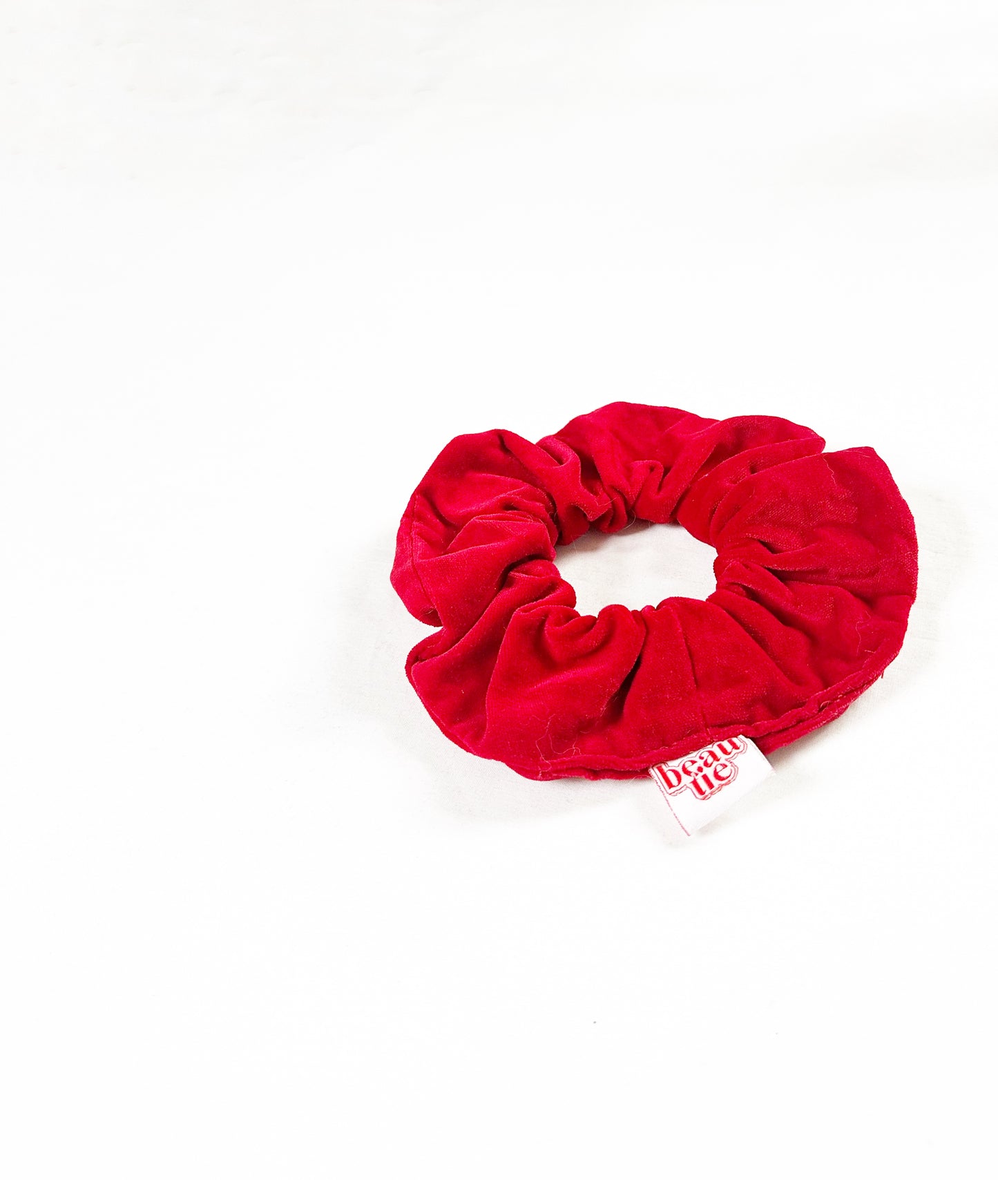 OG scrunchie in red velvet