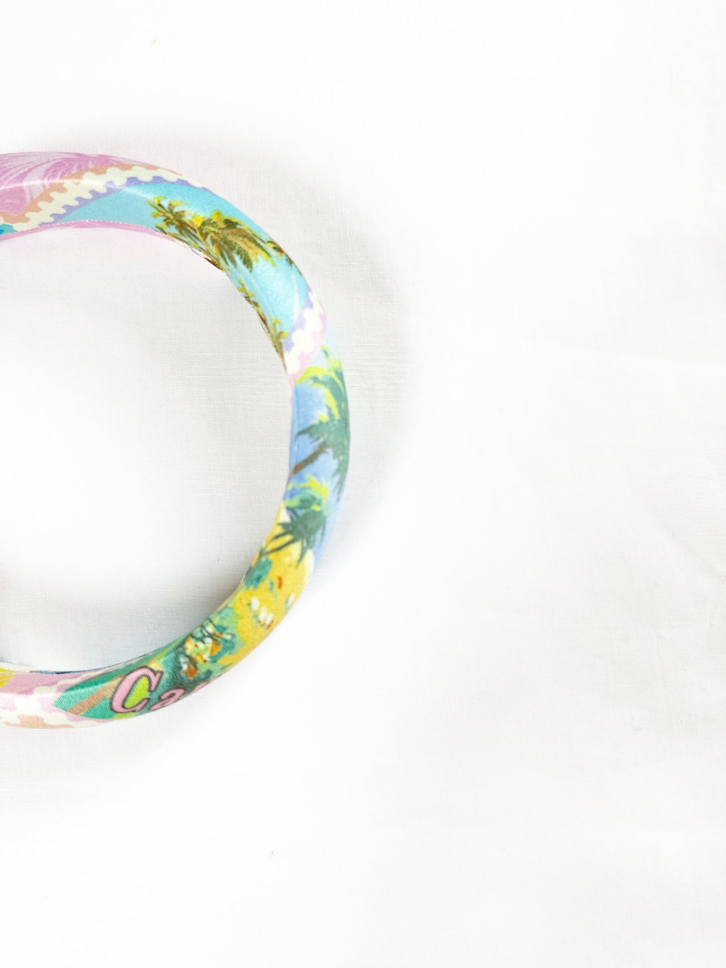 Classic Headband in holiday postcard print