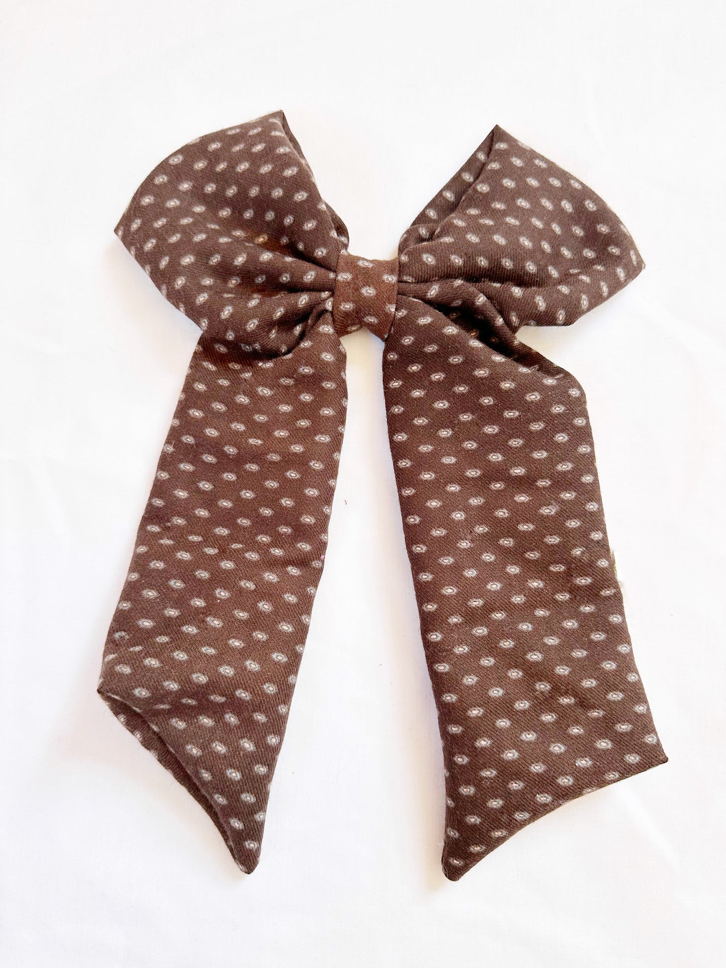 POWER Hair Bow in vintage brown