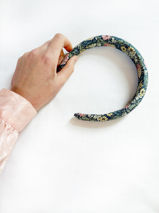 Classic Headband in Olive floral