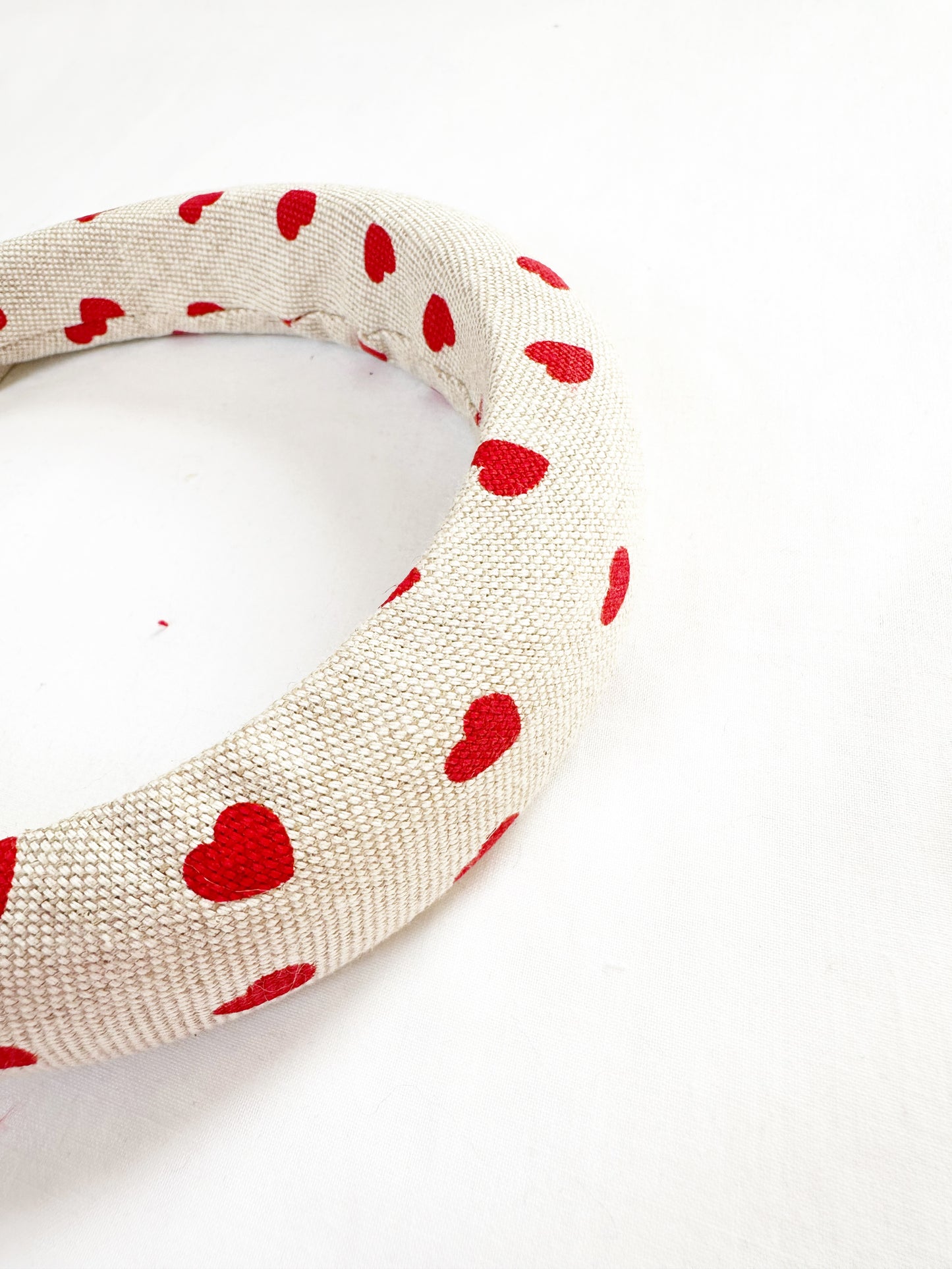 Padded Headband in heart print