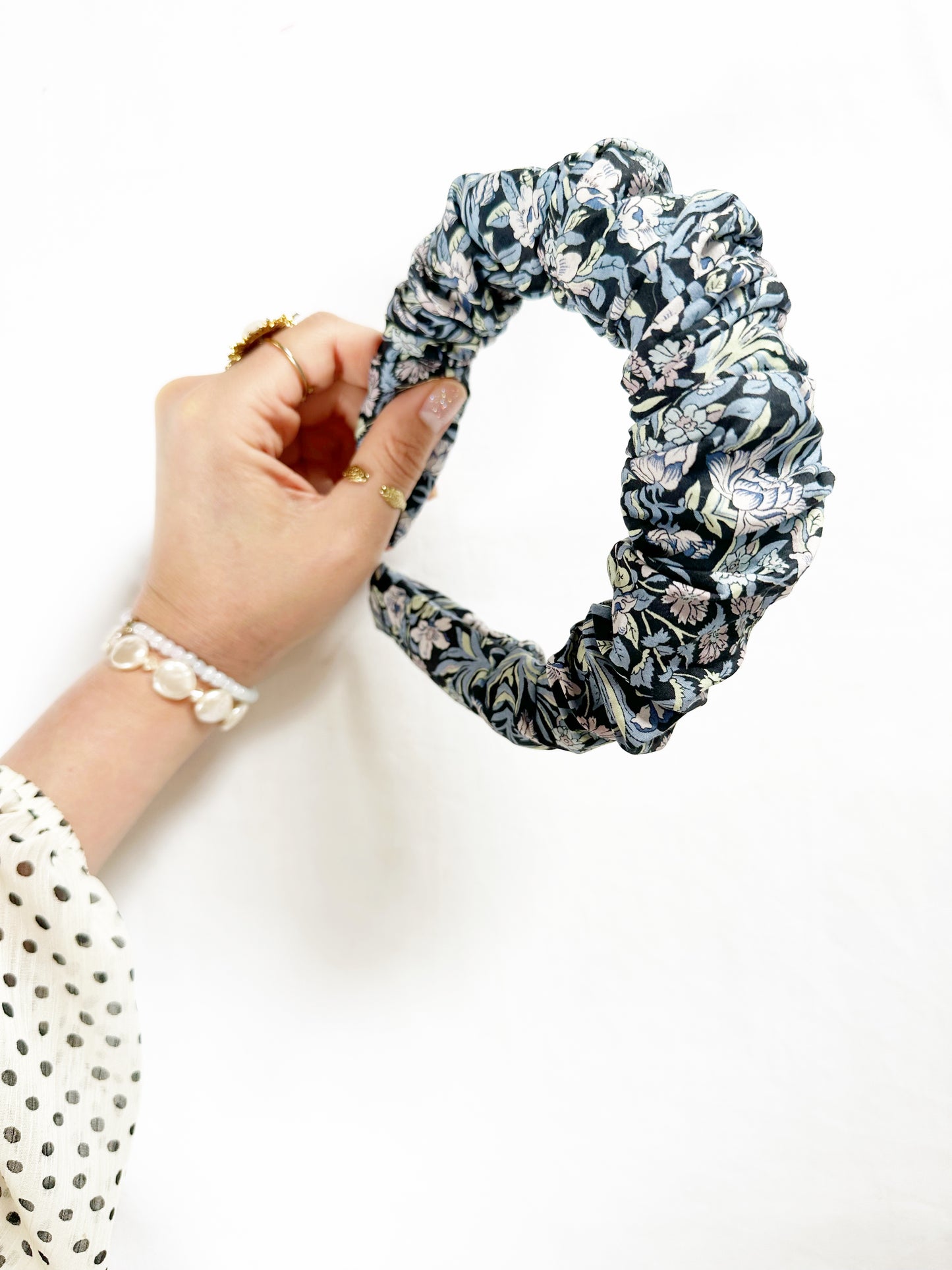 Liberty Ruffle Headband in floral print
