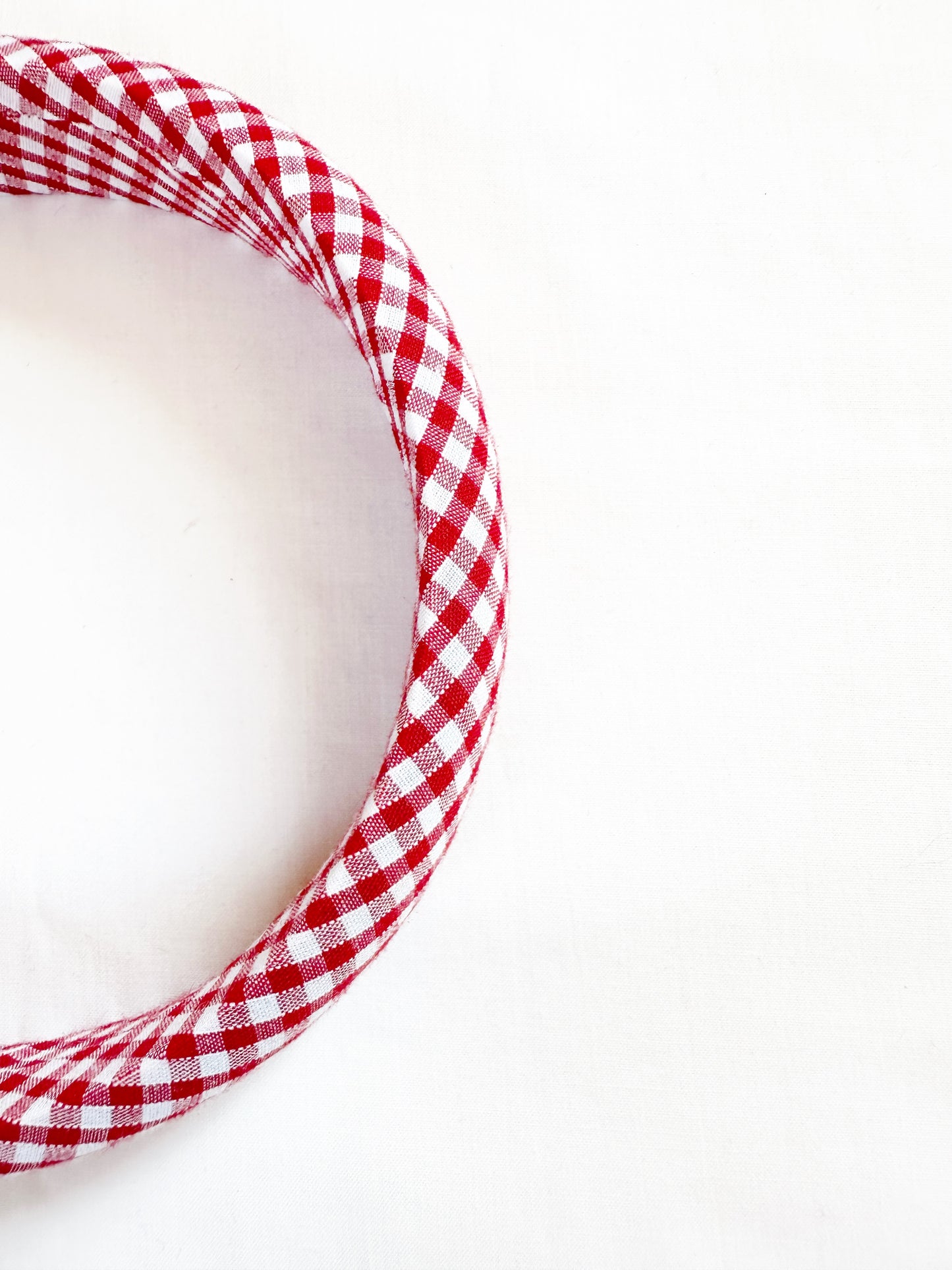 Classic Headband in red gingham