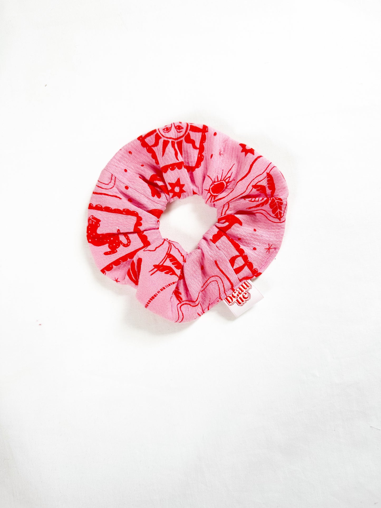 The OG scrunchie in pink & red