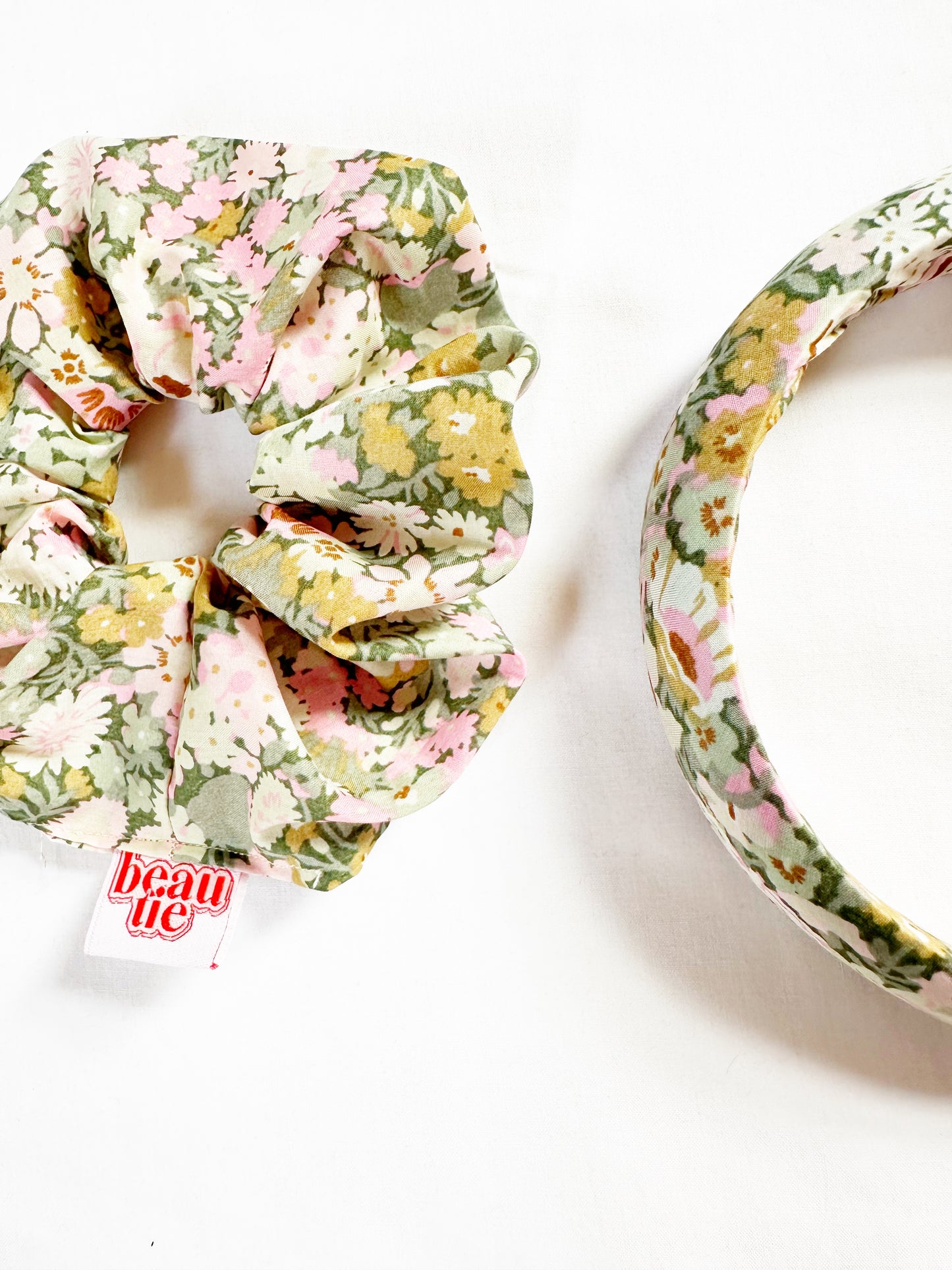 Classic Headband in Liberty pink green floral