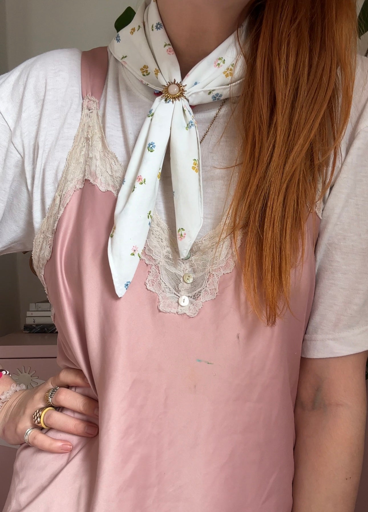 The Queenie bandana & neck scarf in vintage floral