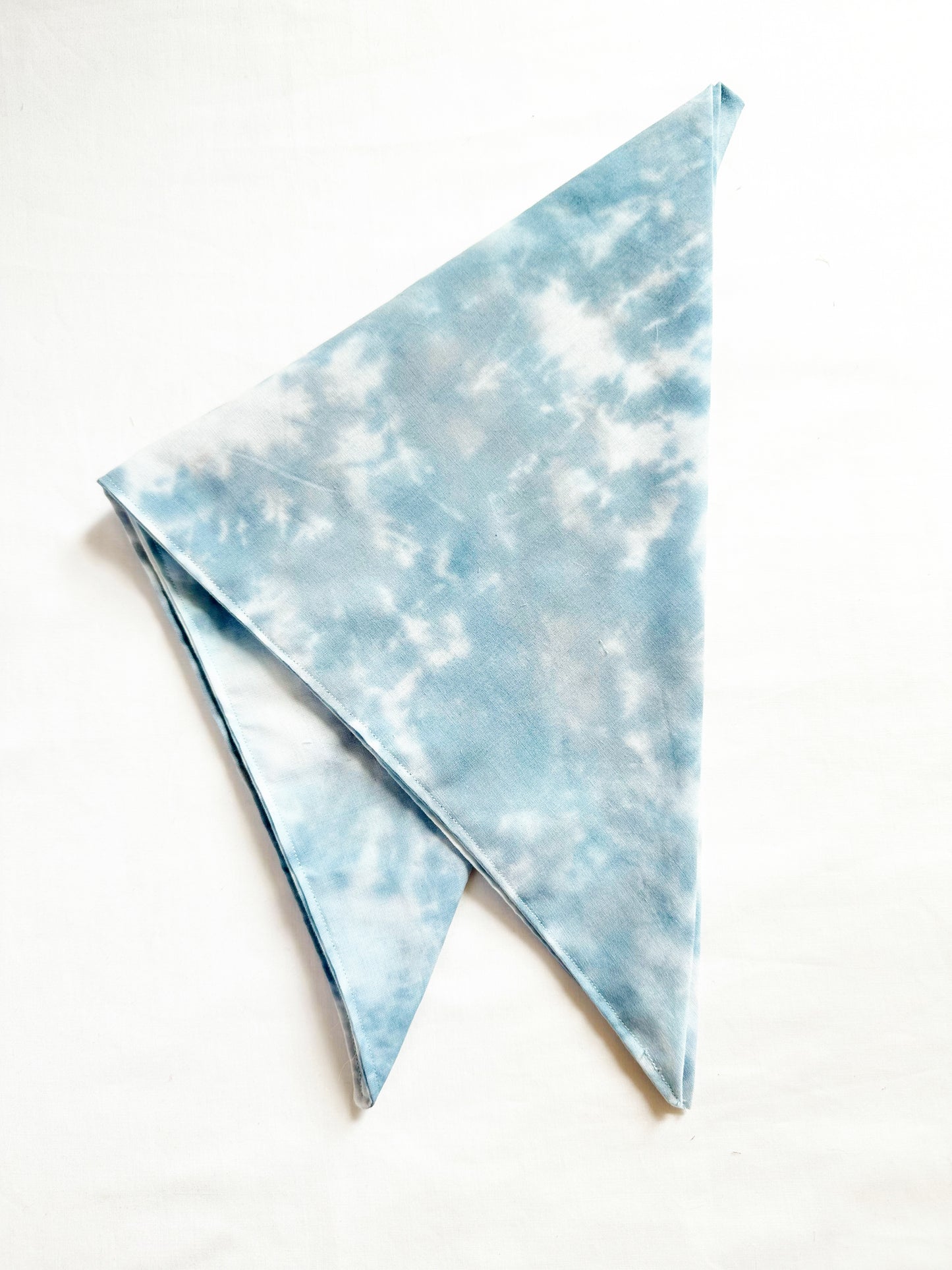 Bandana & neck scarf in blue tie dye
