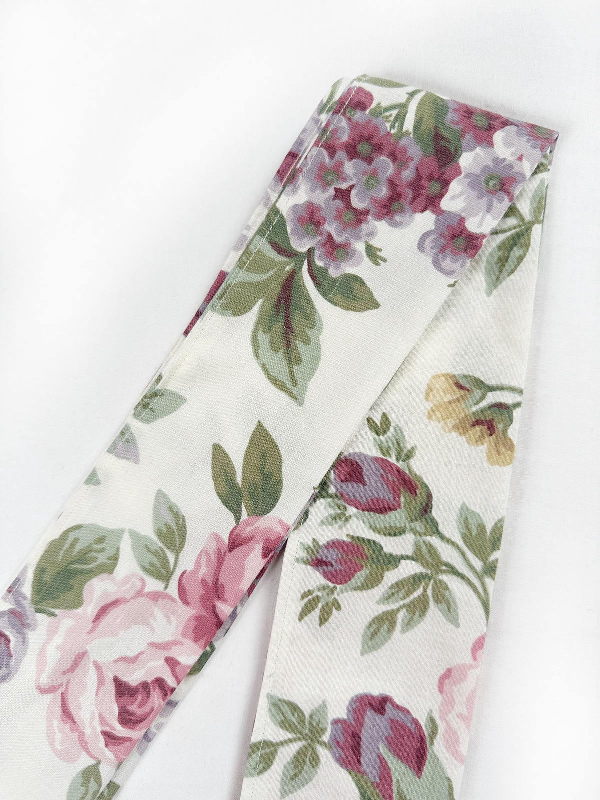 VersaTie hair & neck tie in vintage floral cotton