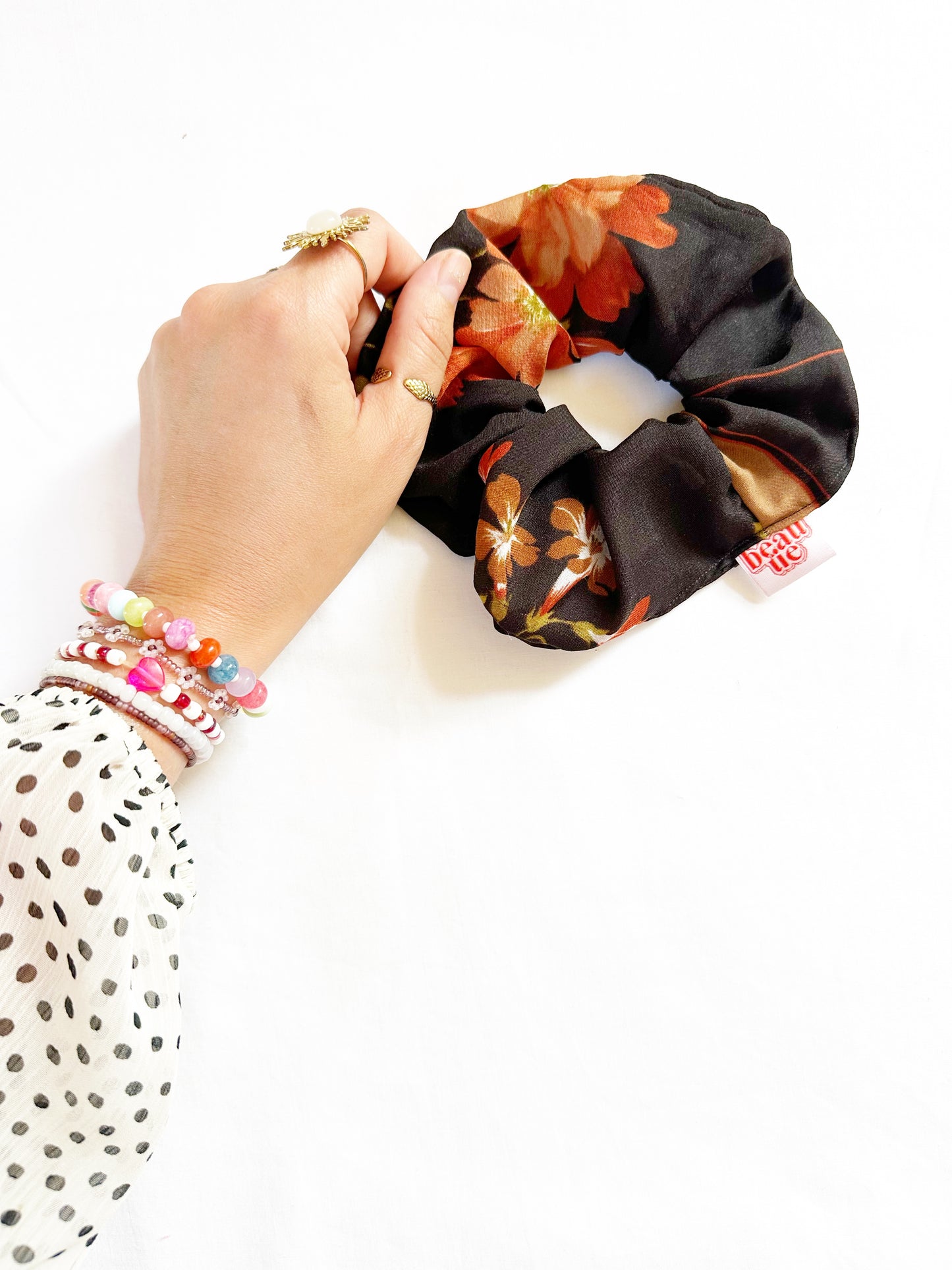 OG scrunchie in Milan floral