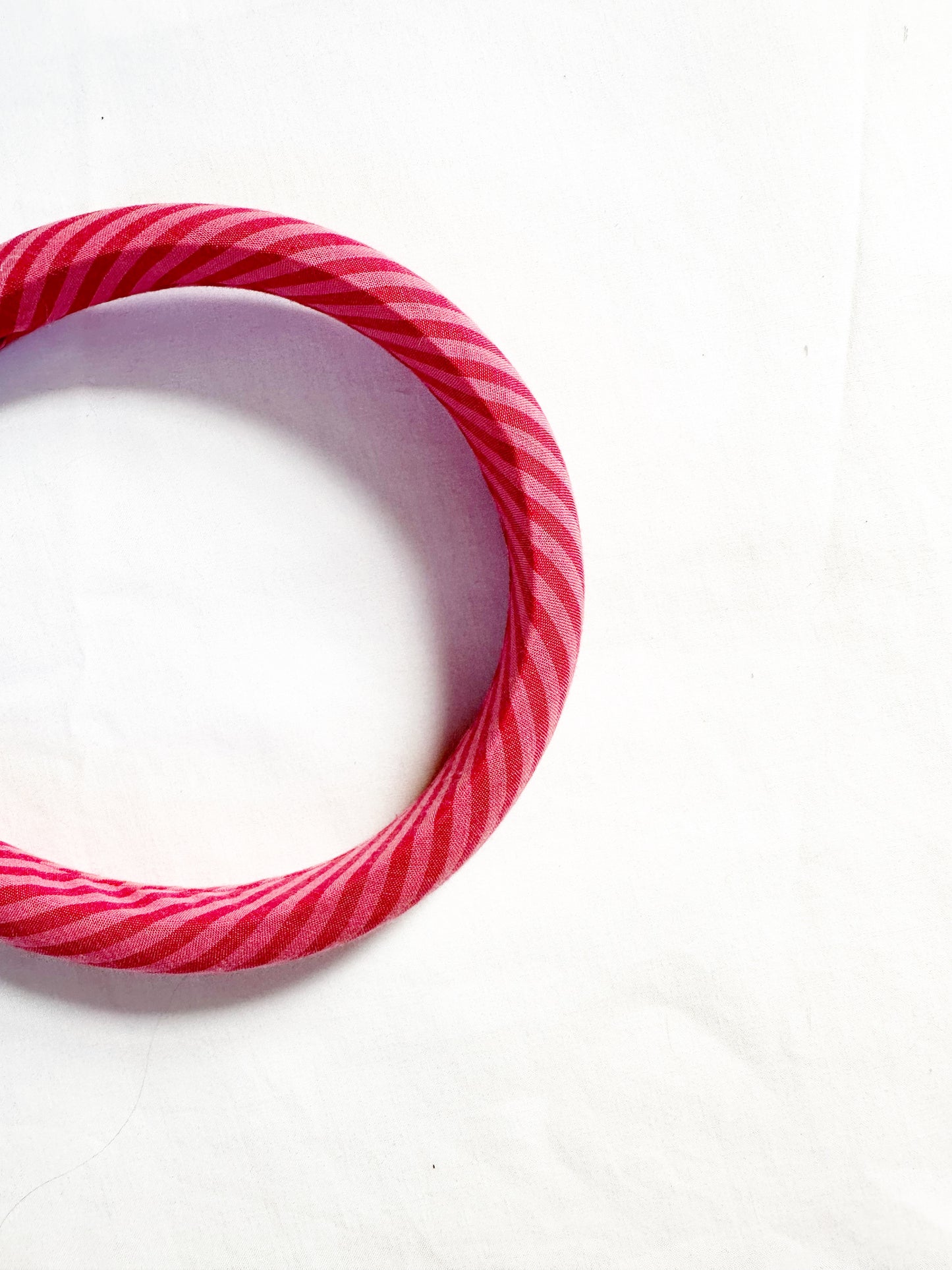 Classic Headband in pink stripe
