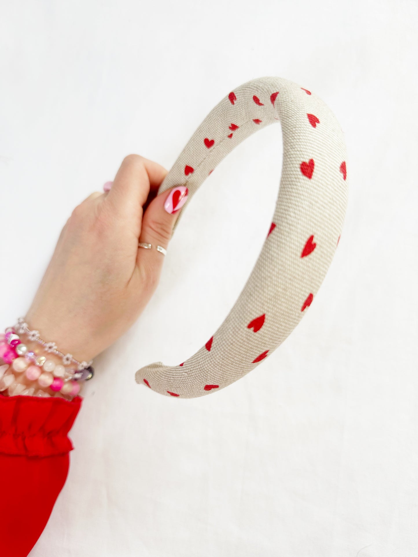 Classic Headband in heart print