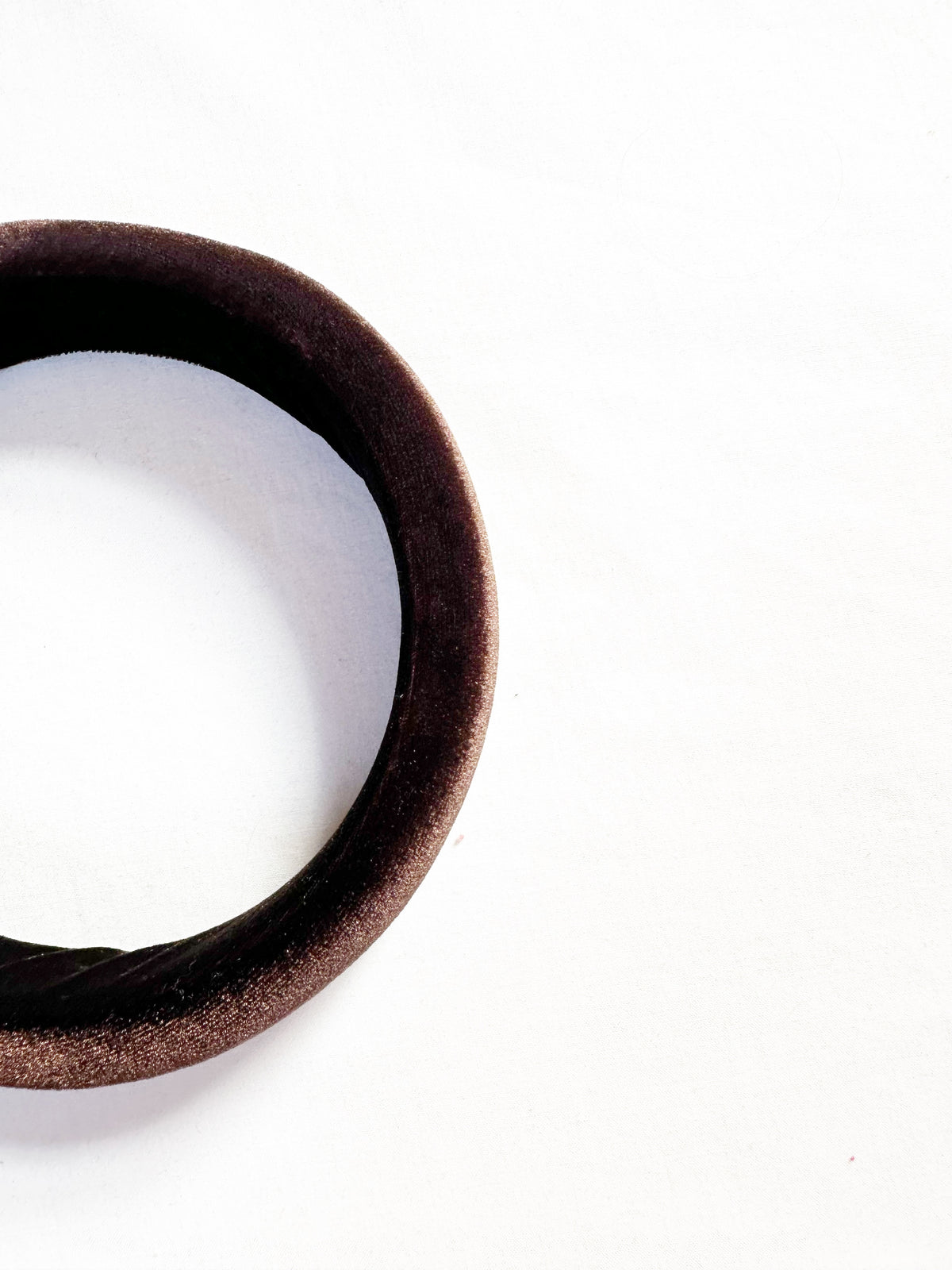 Classic Headband in brown velvet