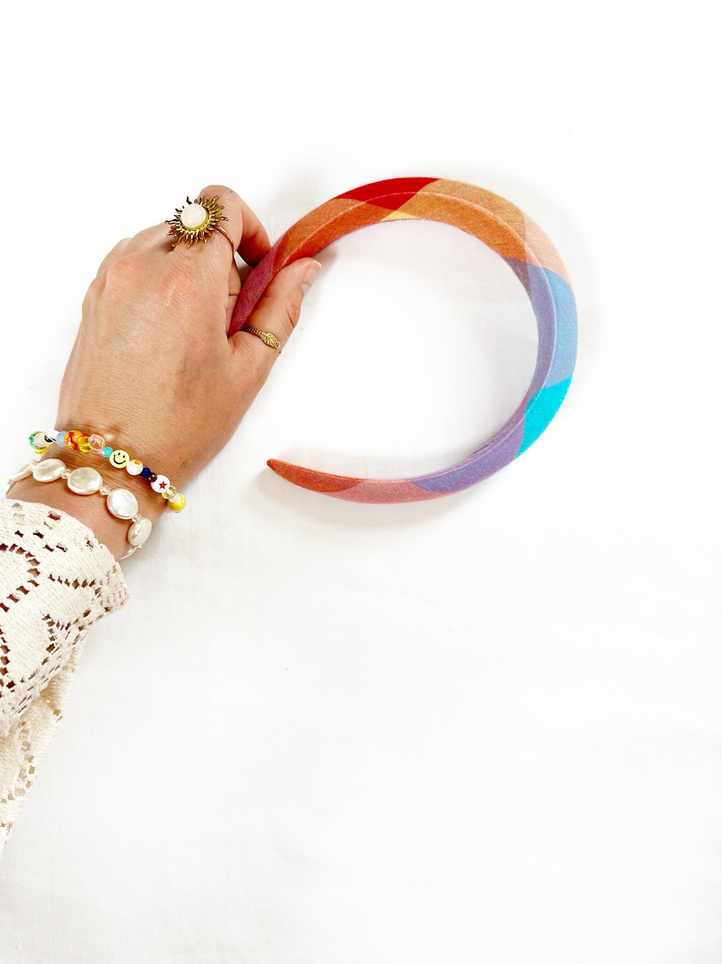 Classic Headband in multicolour check
