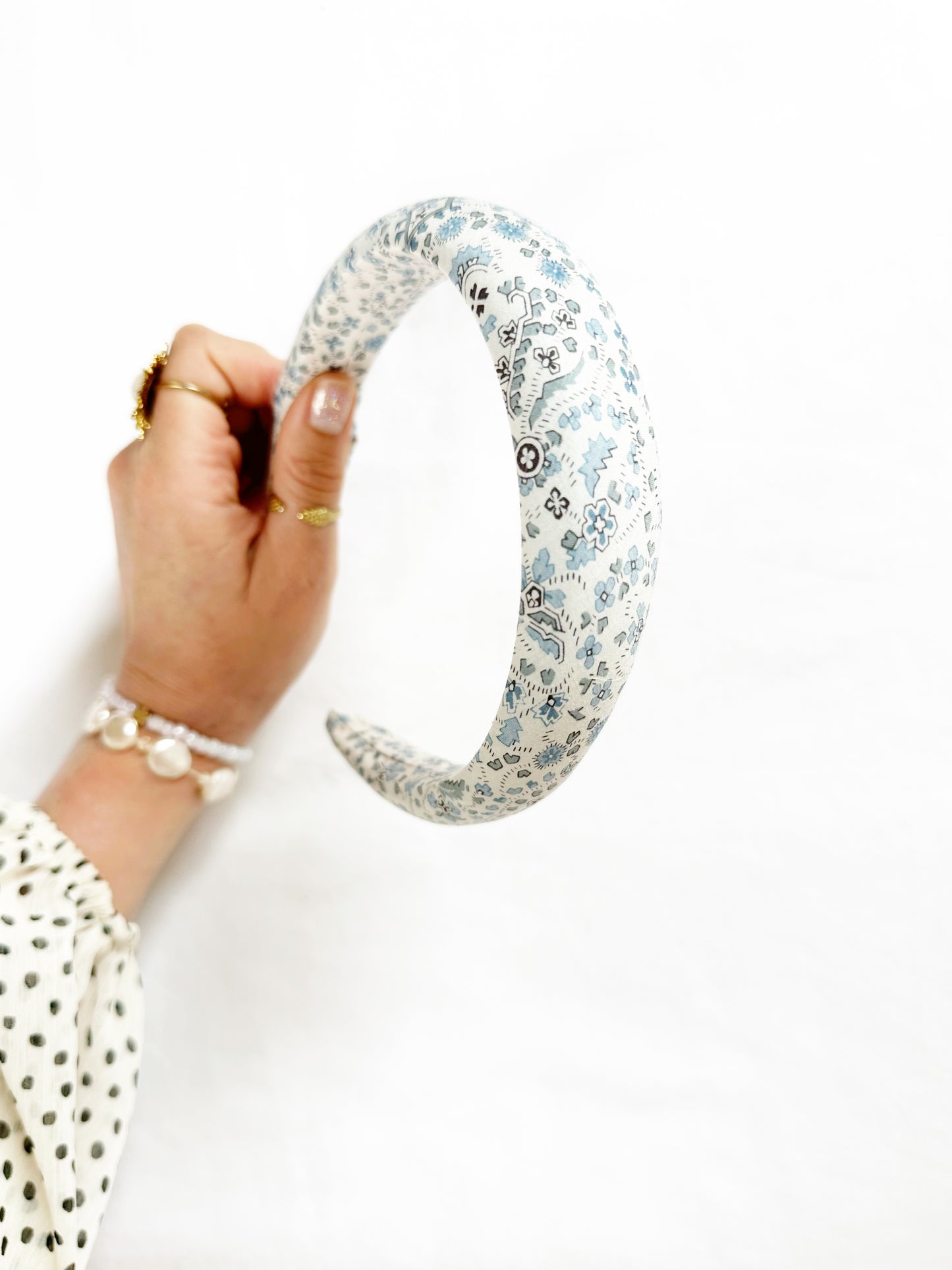 Liberty Classic Headband in blue paisley