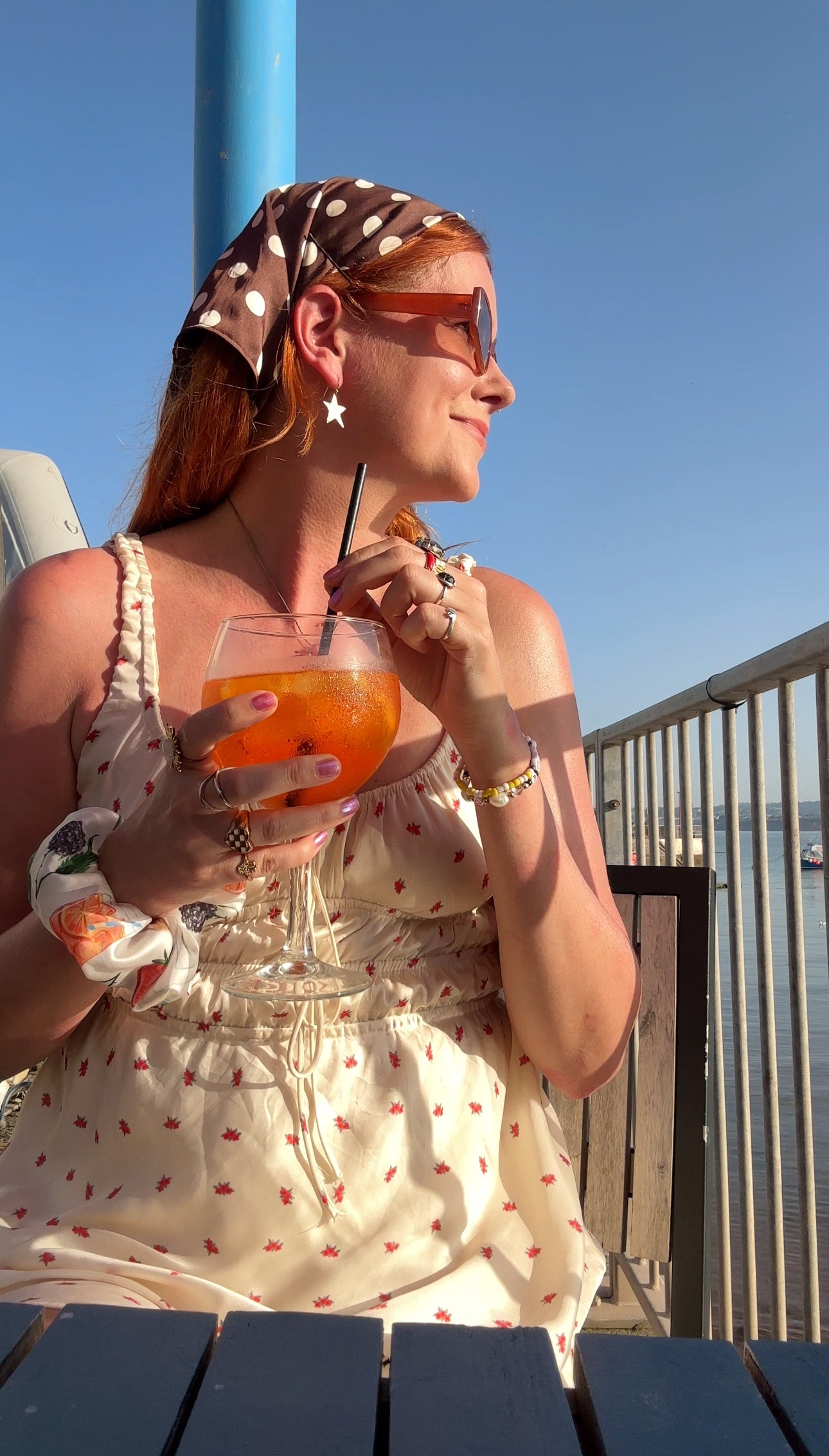 The OG scrunchie with Aperol Spritz print