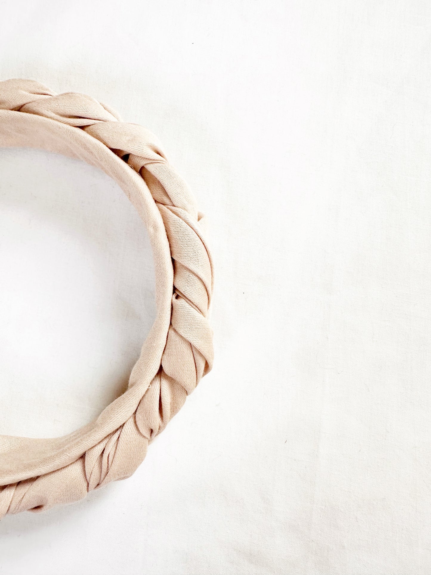 Plaited Headband in blush